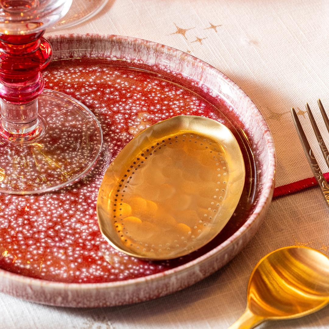 Fonte Stoneware Pasta Tabağı 17x17x2 Cm Fuşya