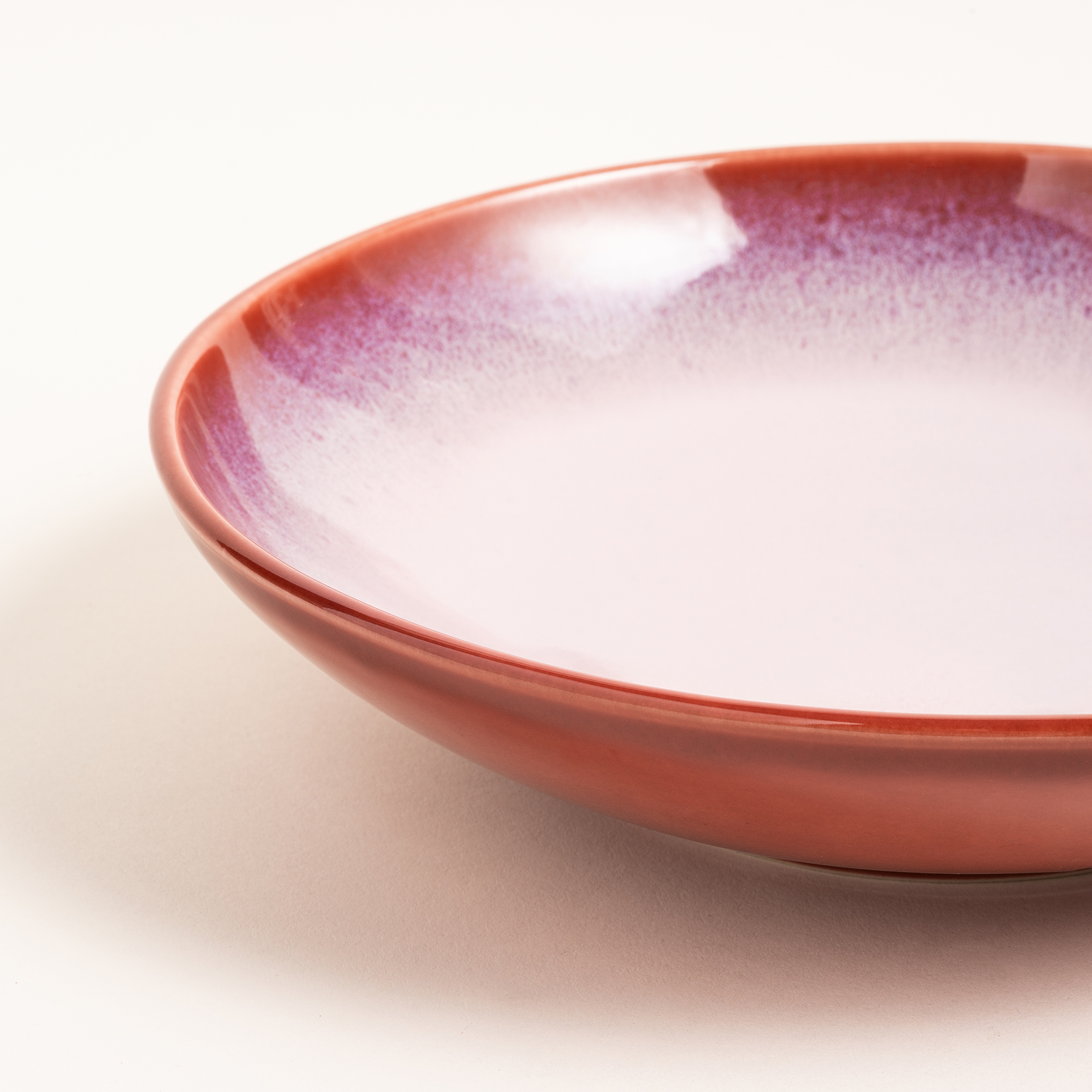 Fonte Stoneware Çukur Tabak 22x22x6 Cm Fuşya