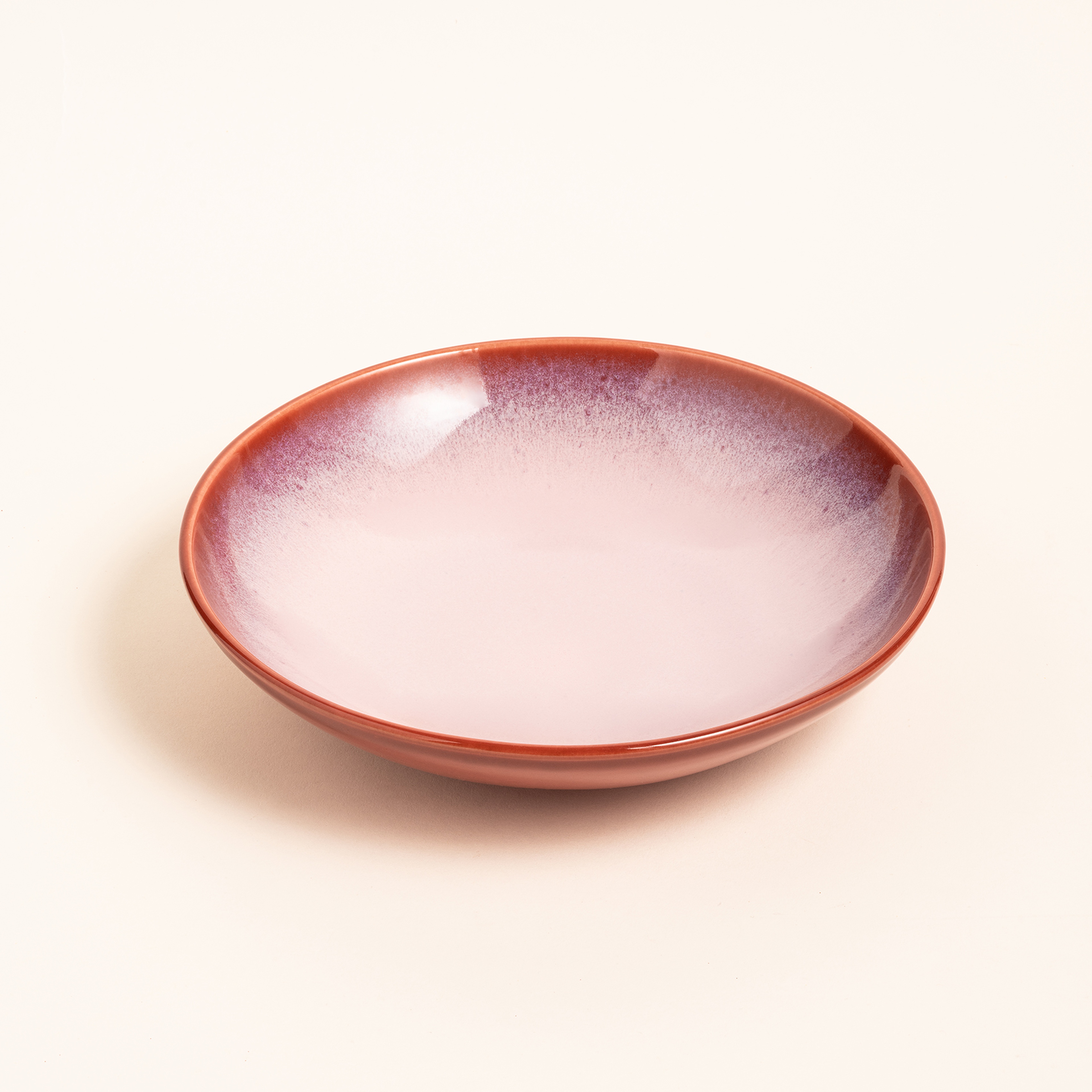 Fonte Stoneware Çukur Tabak 22x22x6 Cm Fuşya