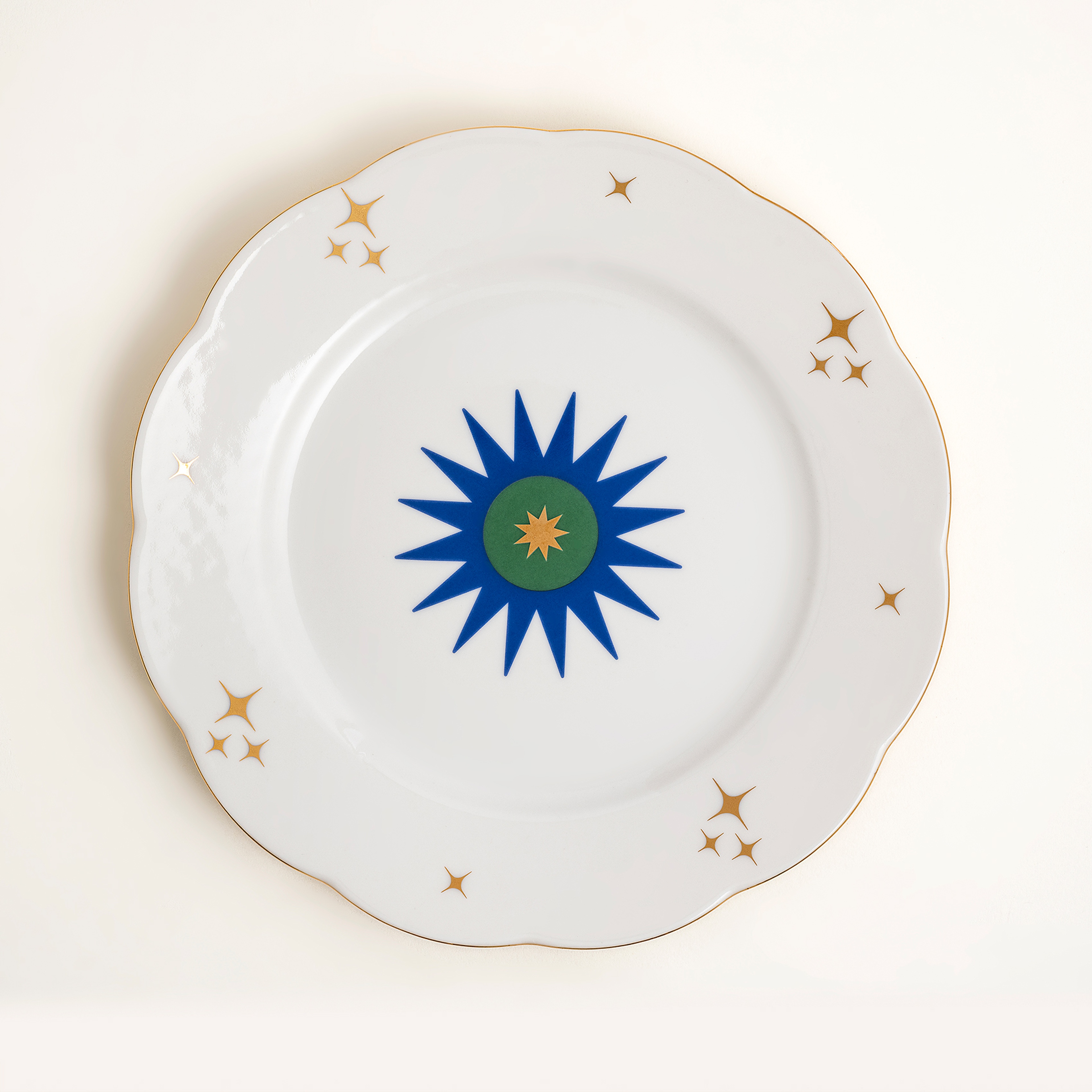 Emet Porselen Yemek Tabağı 27x27x3 Cm Lacivert