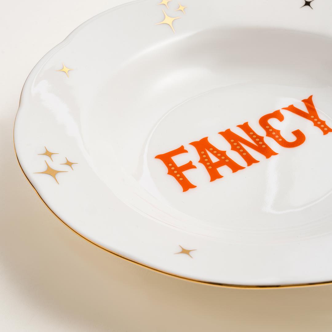 Emet Porselen Çukur Tabak 23x23x4.5 Cm Turuncu