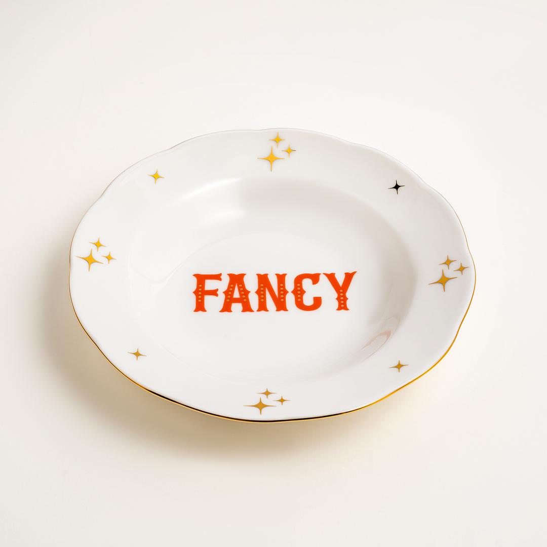 Emet Porselen Çukur Tabak 23x23x4.5 Cm Turuncu