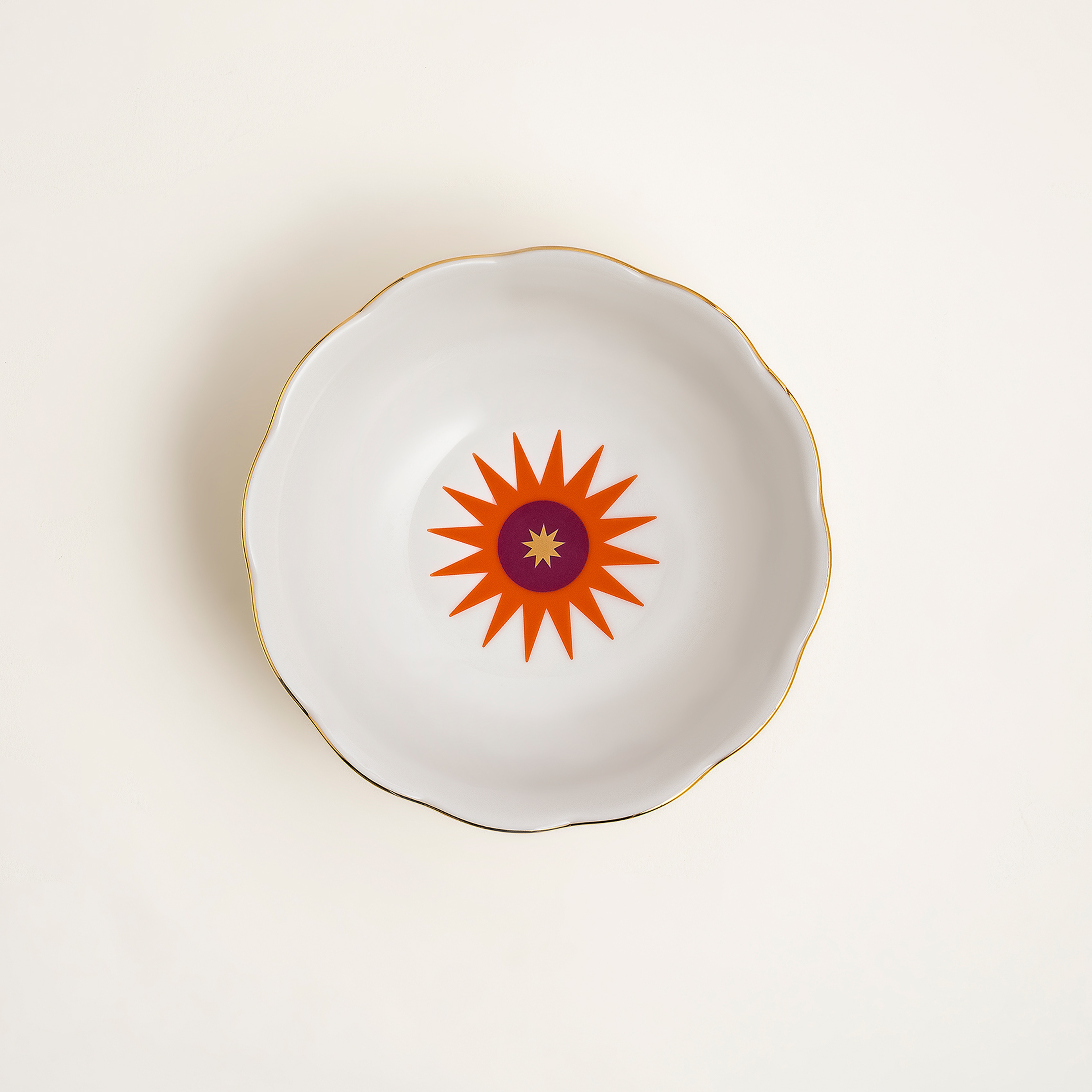 Emet Porselen Kase 16x16x5.1 Cm Turuncu