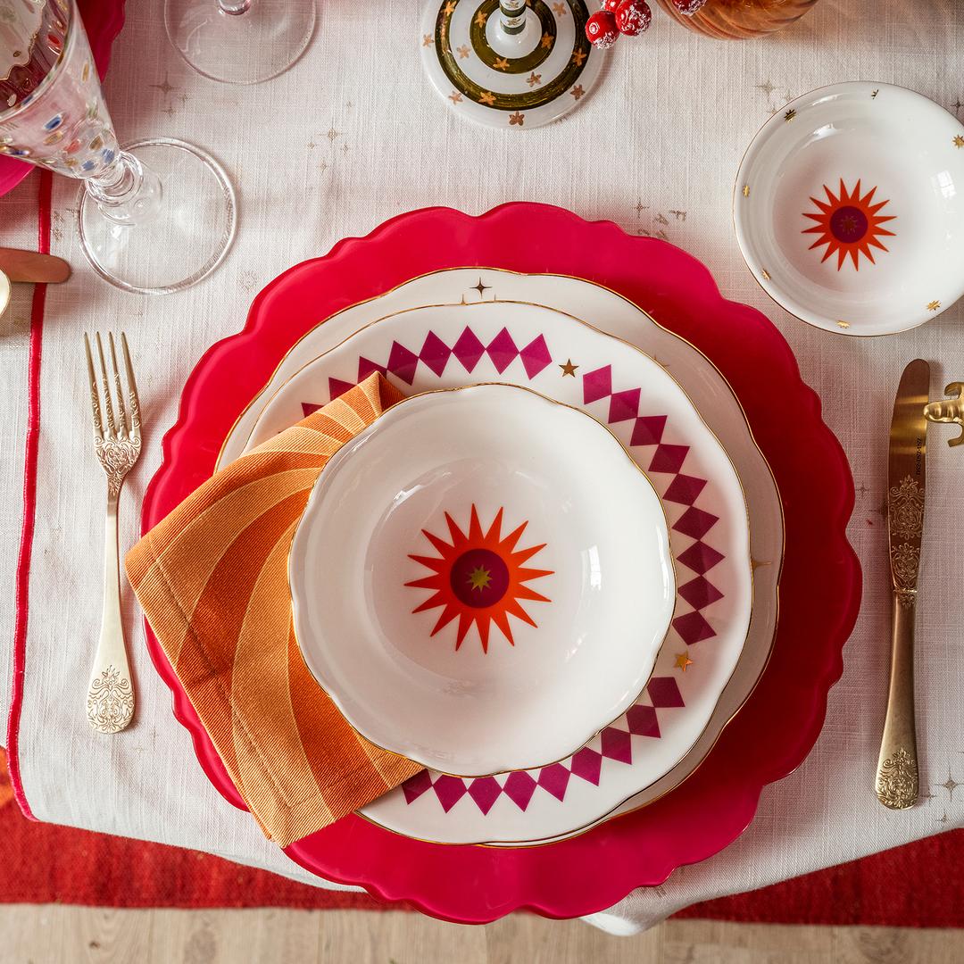 Emet Porselen Kase 16x16x5.1 Cm Turuncu