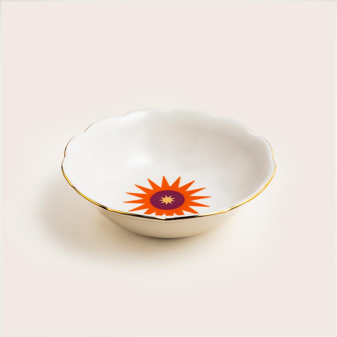 Emet Porselen Kase 16x16x5.1 Cm Turuncu