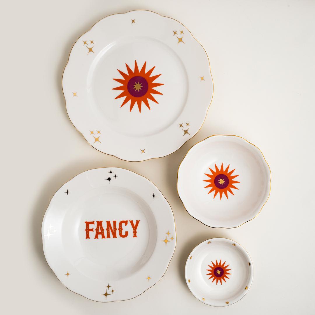 Emet Porselen Kase 11x11x2.9 Cm Turuncu