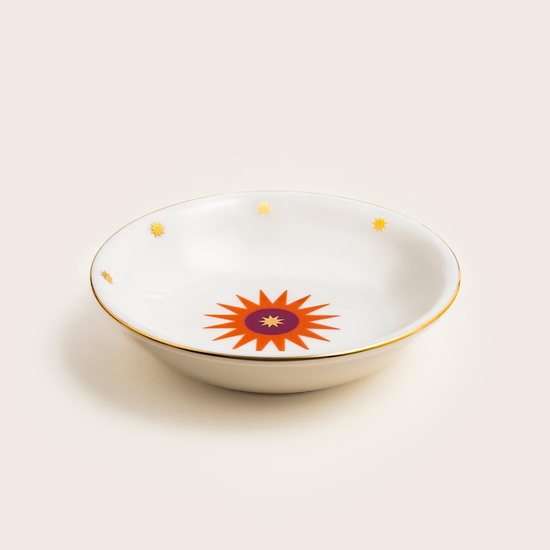 Emet Porselen Kase 11x11x2.9 Cm Turuncu