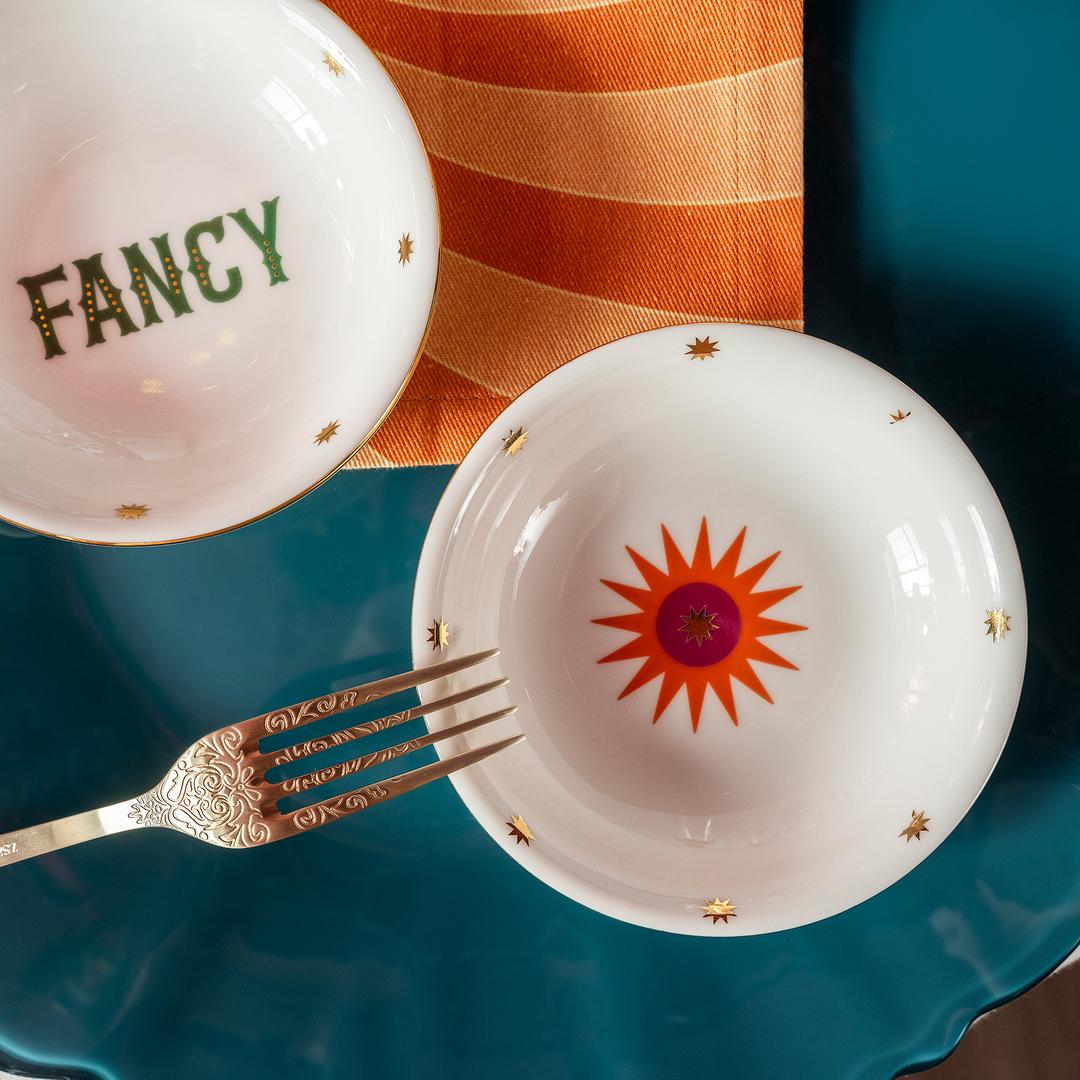 Emet Porselen Kase 11x11x2.9 Cm Turuncu