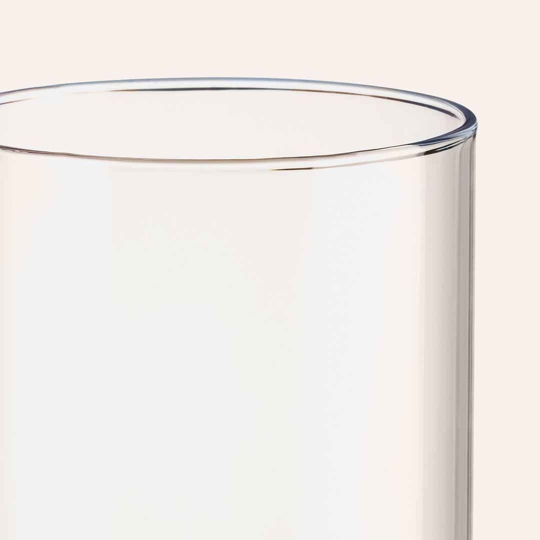 Henan Borosilikat Cam Su Bardağı 370 Ml Mavi