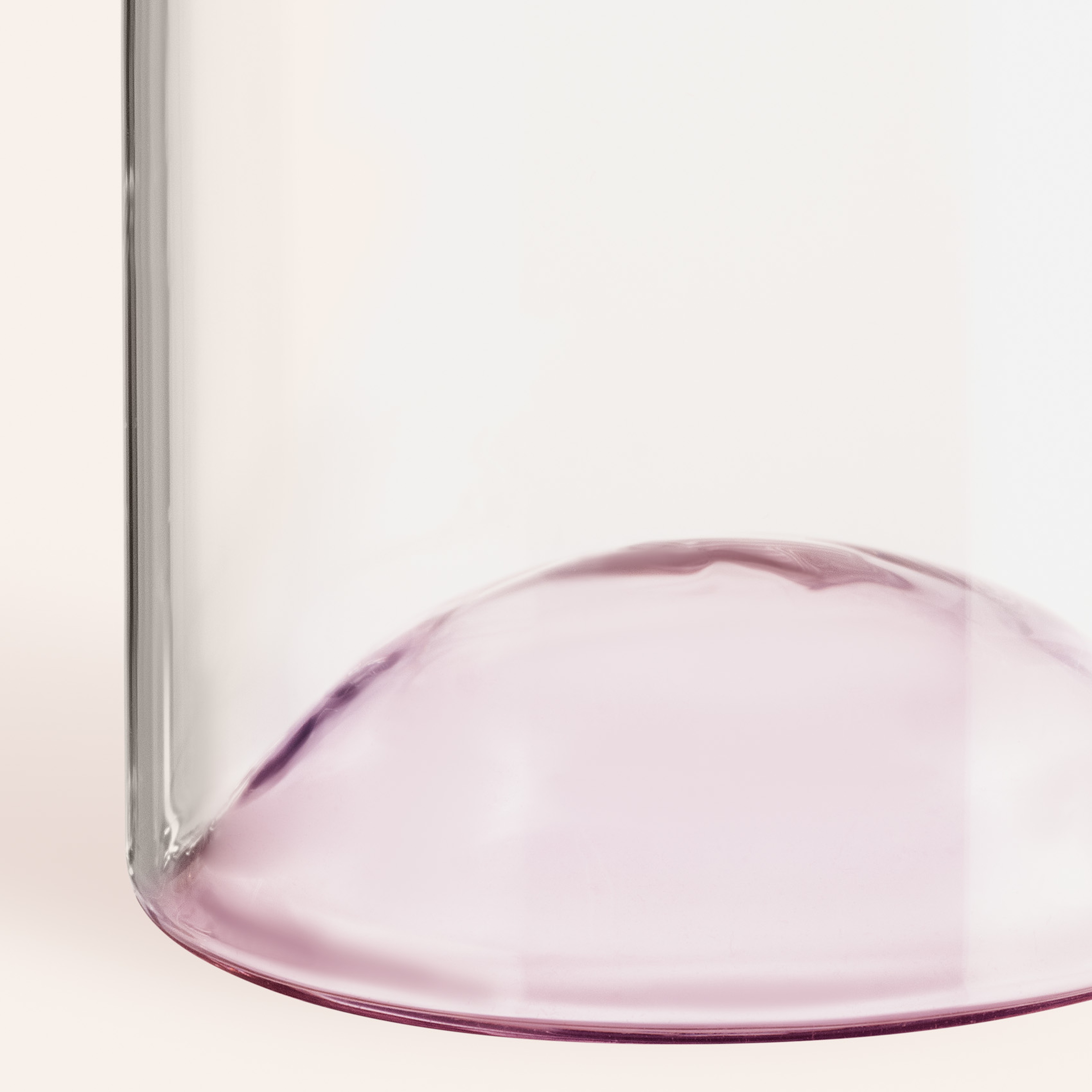 Henan Borosilikat Cam Su Bardağı 370 Ml Pembe