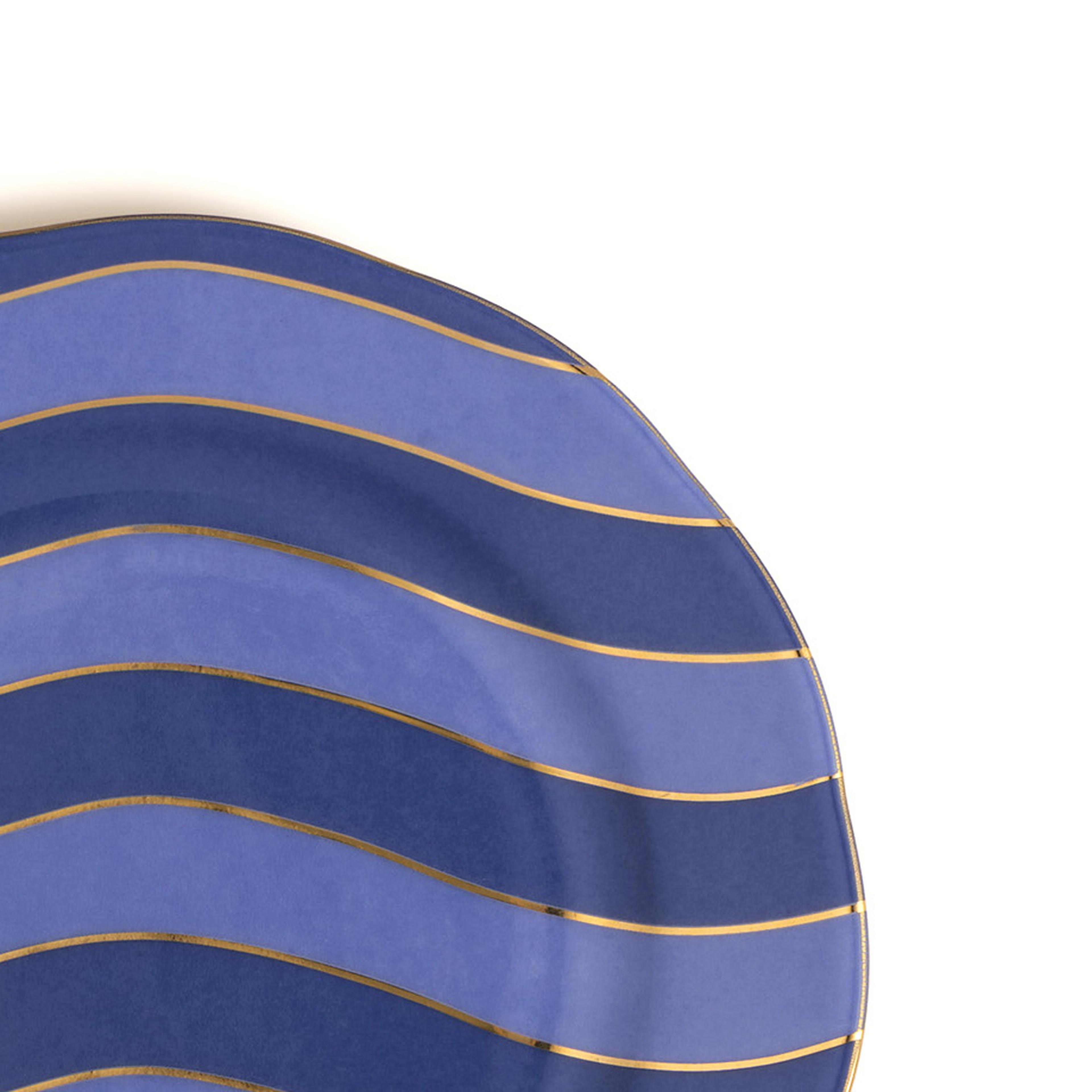 Emet Porselen Pasta Tabağı 20x20x2.4 Cm Mavi