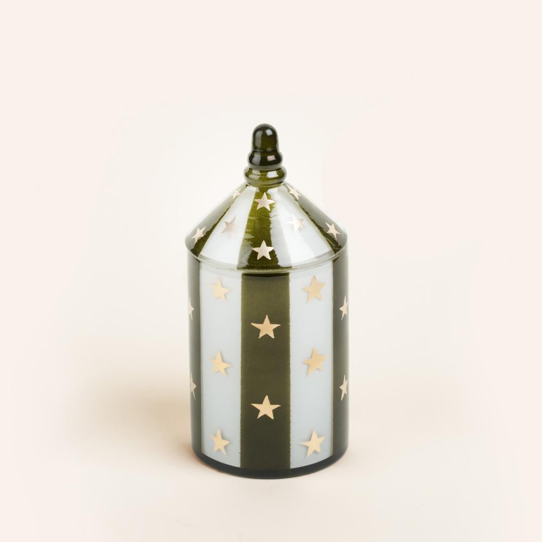 Aravalı Cam Dekoratif Kase 8x8x18 Cm Yeşil