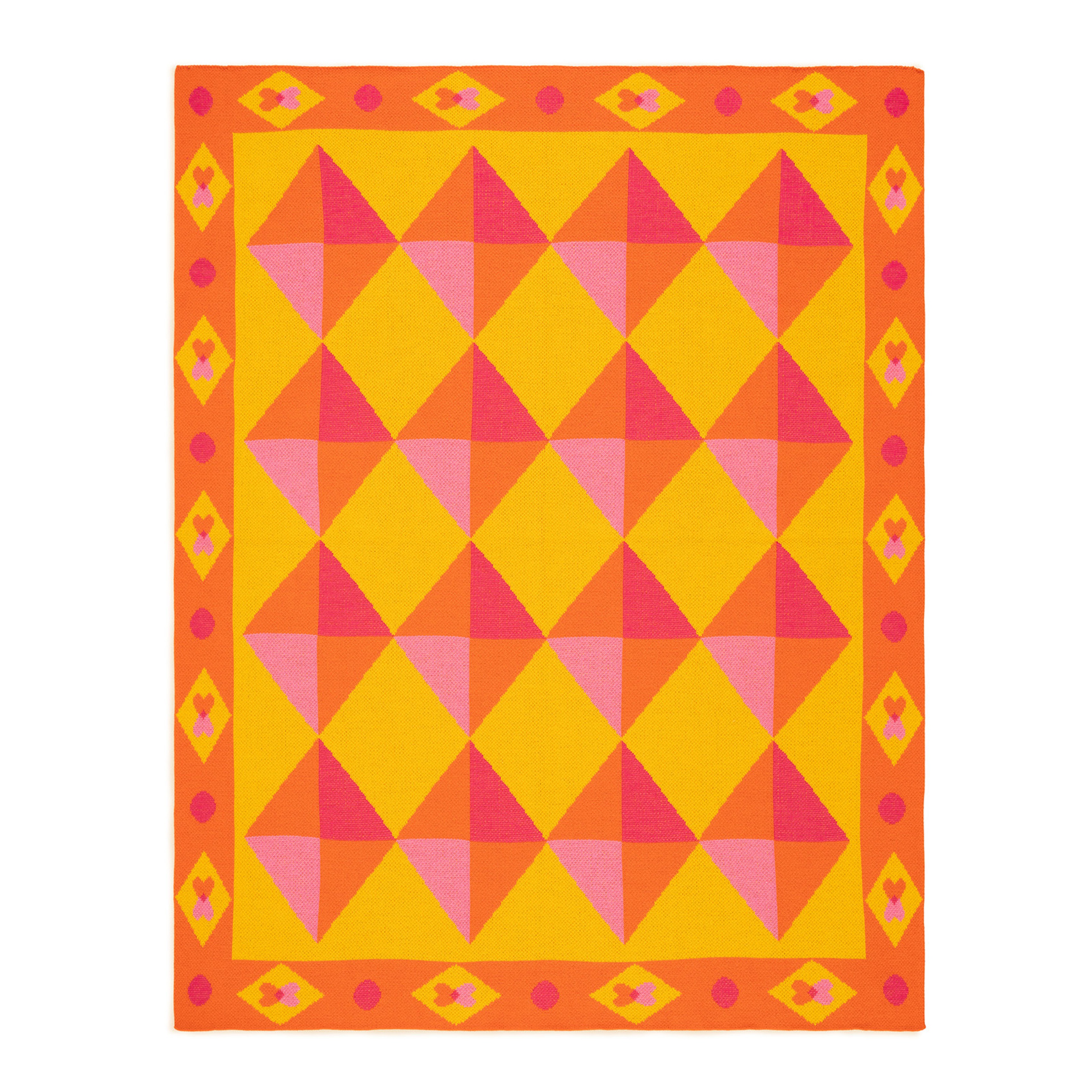 Moda Jakarlı Örme Akrilik 100% Akrilik Koltuk Şalı 130x170 Cm Renkli