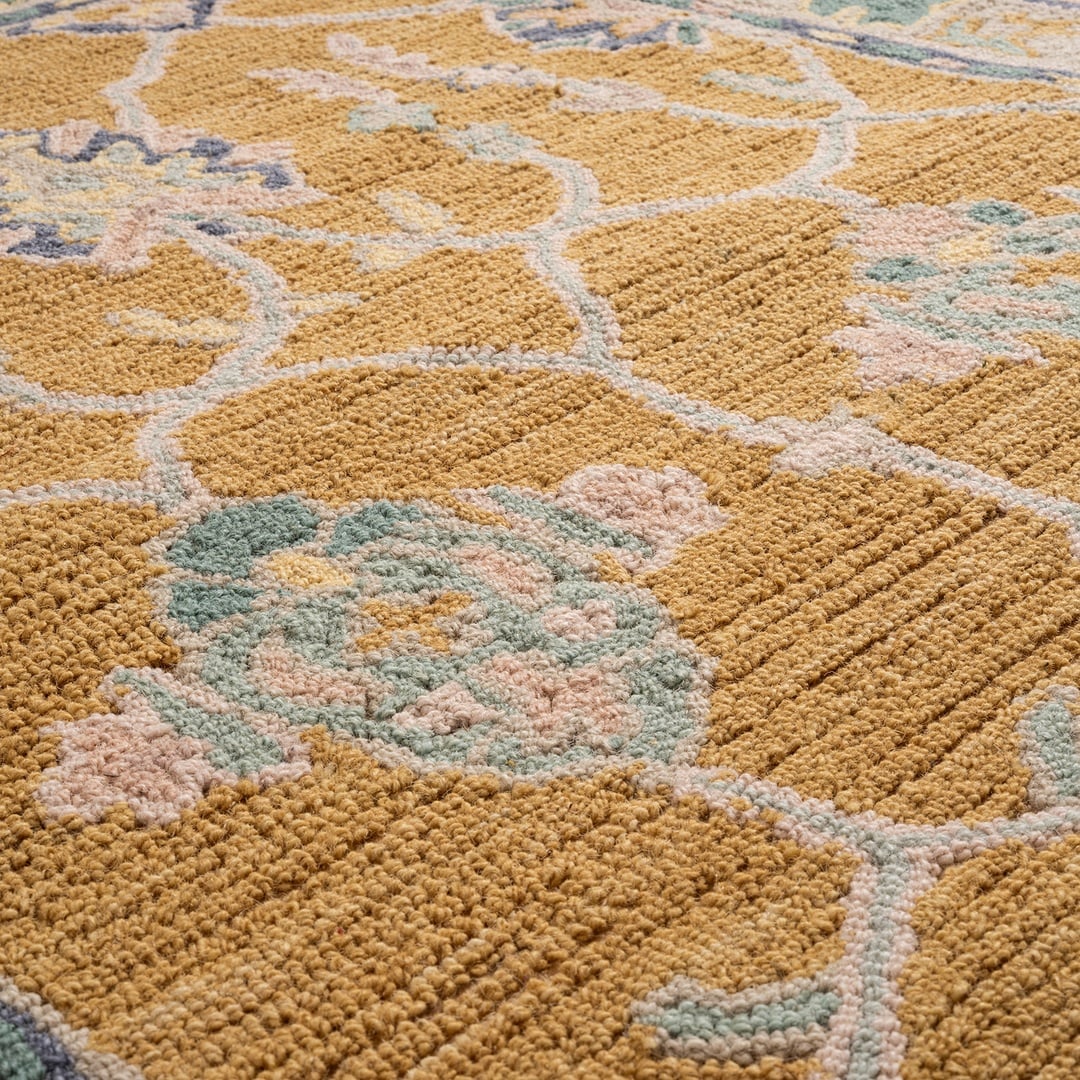 Palrı Yün Halı 160x230 Cm Sarı