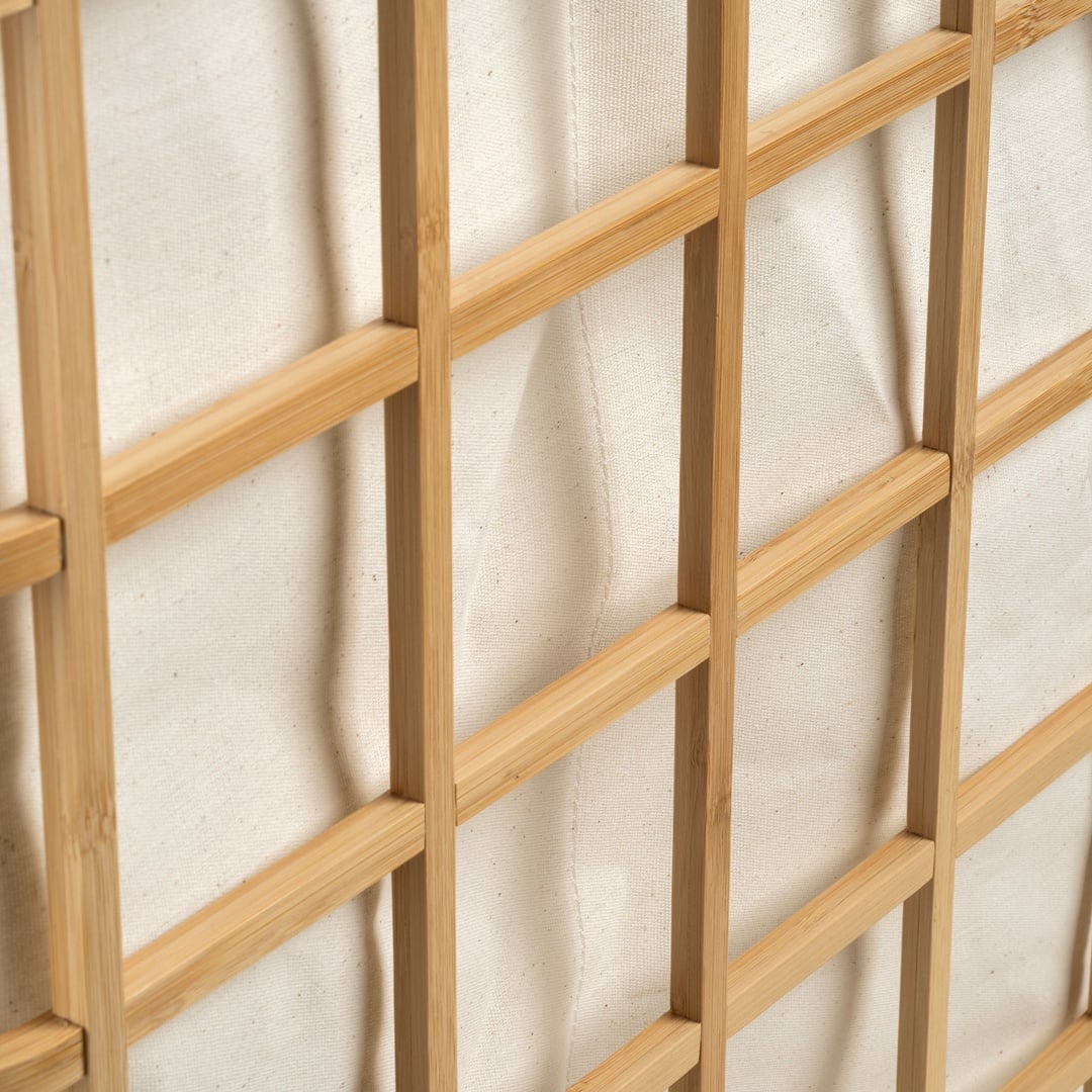 Dalı Bambu Çamaşır Sepeti 51x32x59 Cm Natural