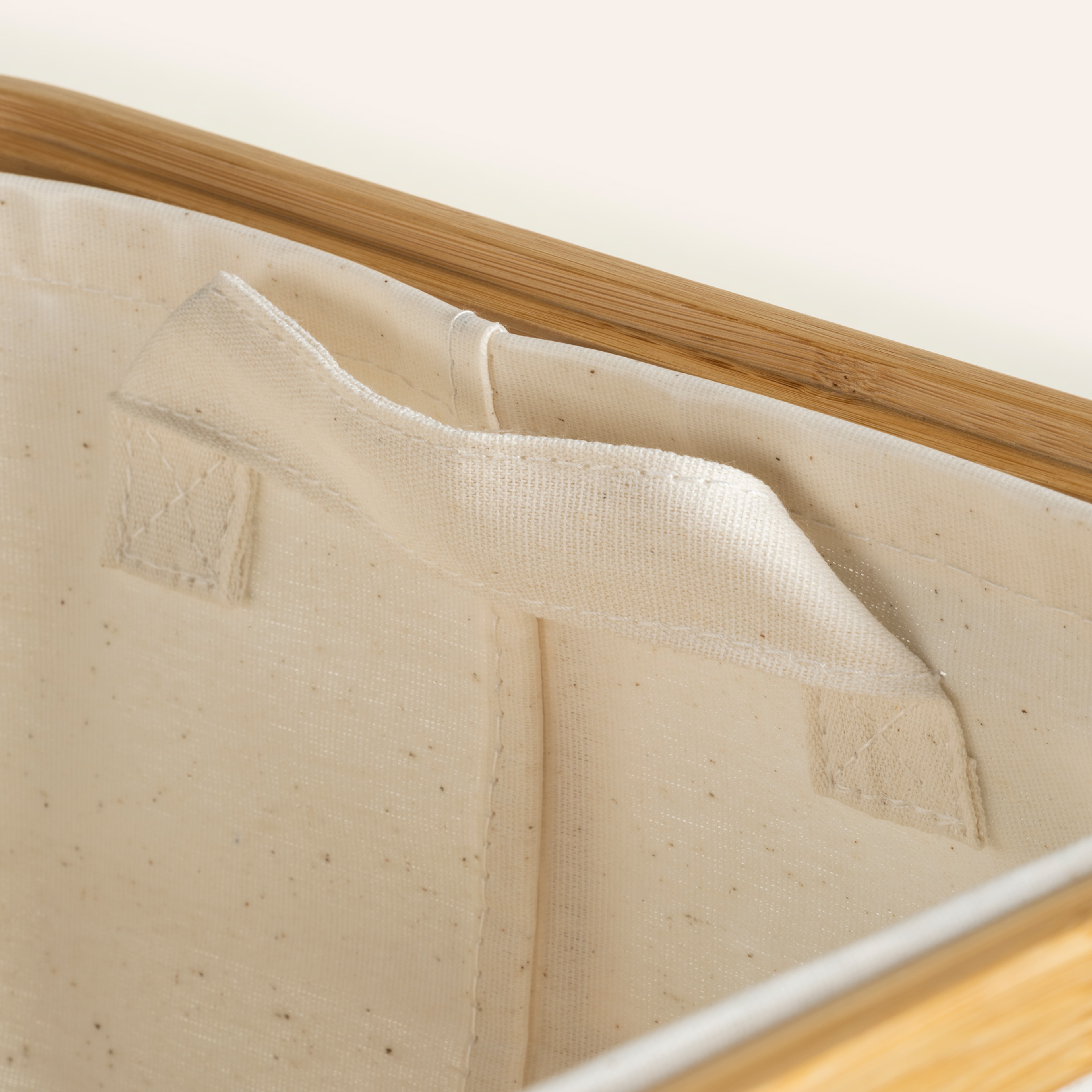 Dalı Bambu Çamaşır Sepeti 51x32x59 Cm Natural