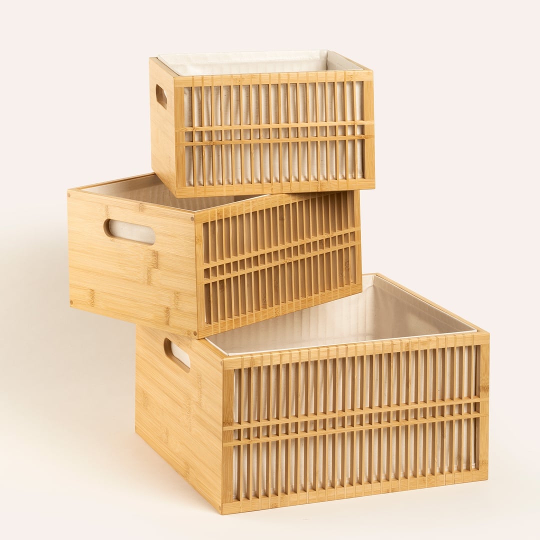 Dalı Bambu Sepet 38x33x20 Cm Natural