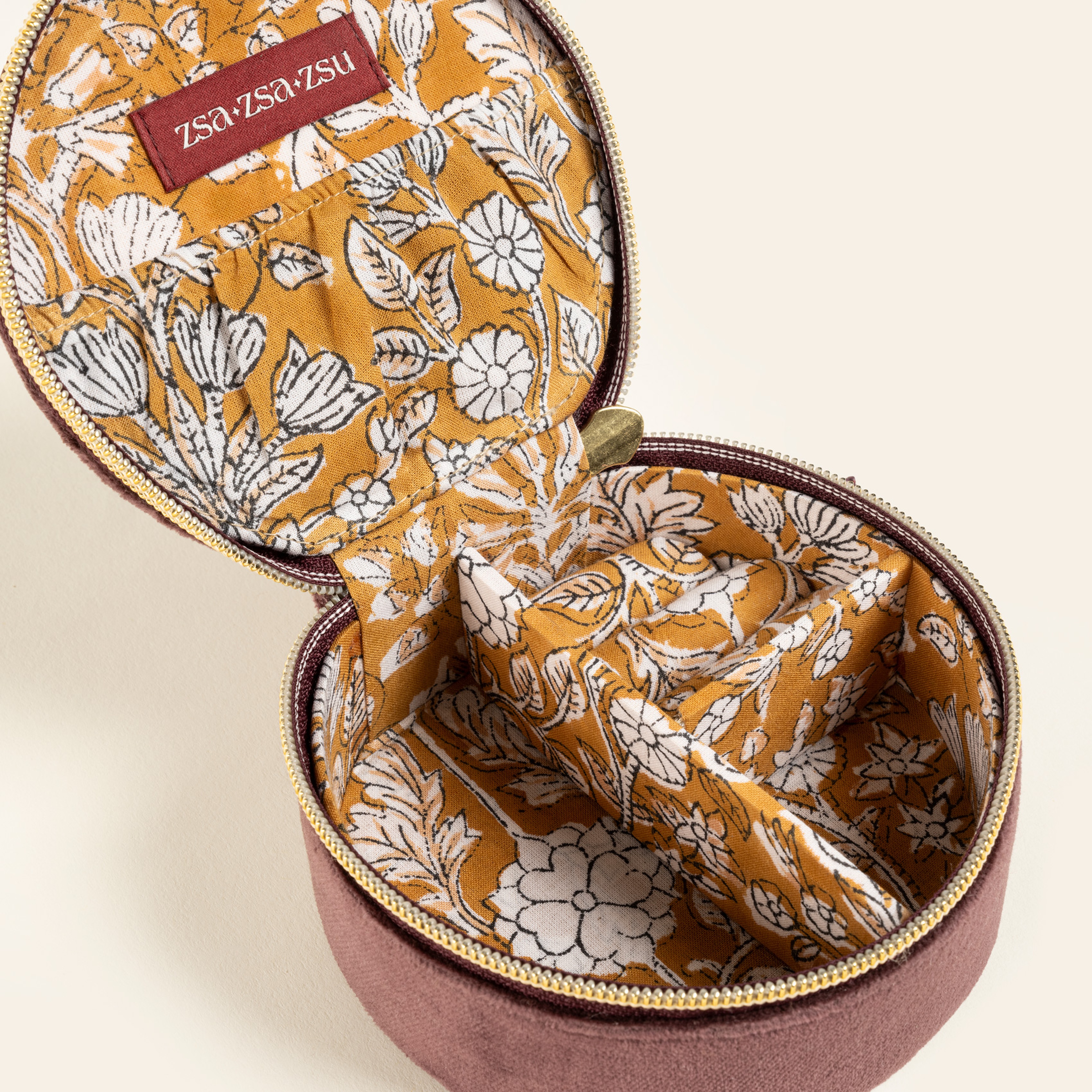 Delhı Nakışlı Küçük Boy Pamuk Pamuk Dekoratif Kutu 11x5 Cm Vışne