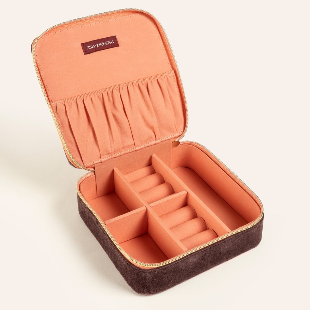 Delhı Nakışlı Orta Boy Pamuk Pamuk Dekoratif Kutu 15x15 Cm Bordo