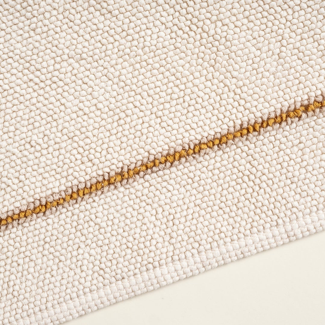 Costa Bukle Pamuk Pamuk Banyo Paspası 60x90 Cm Ekru