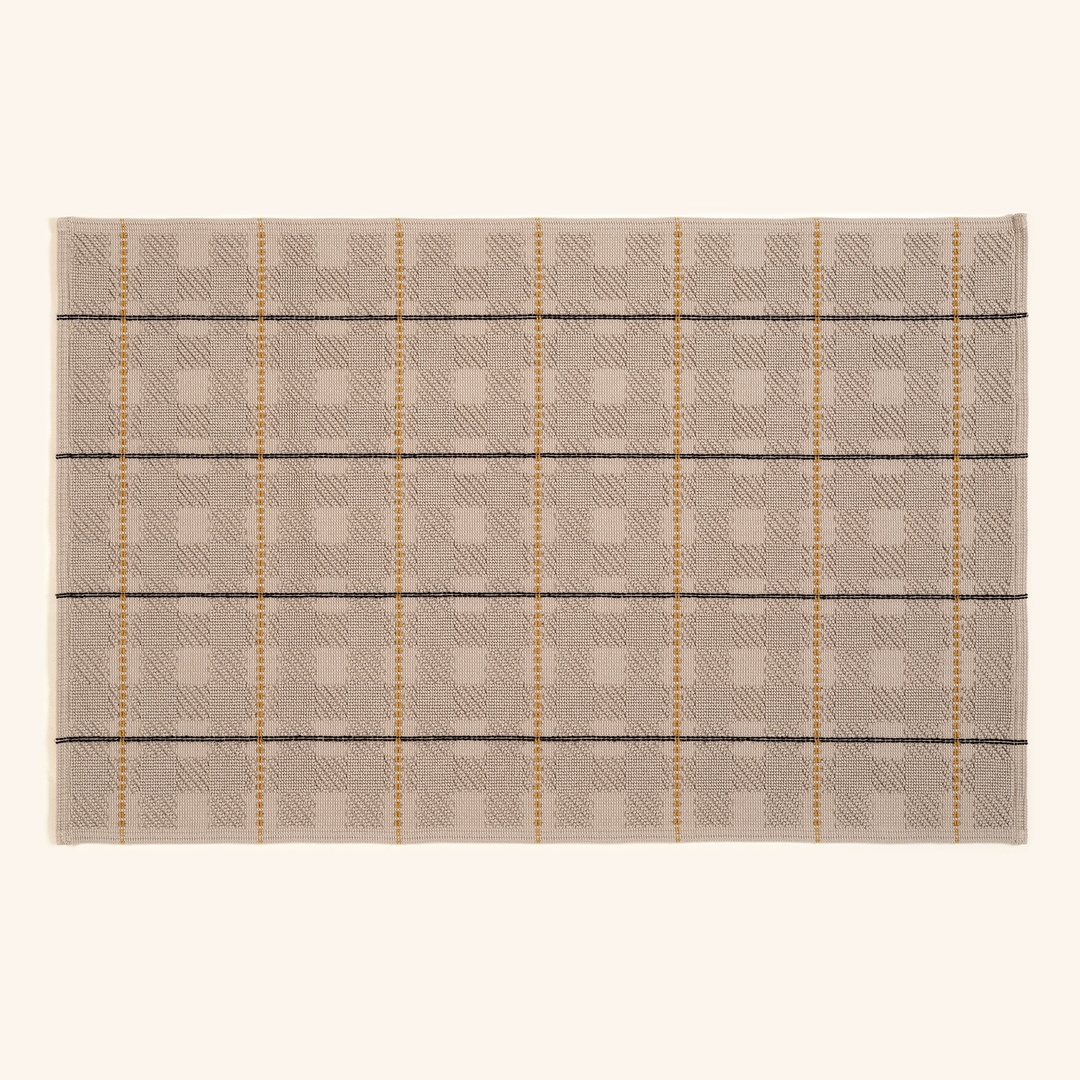 Costa Saçaklı Jakarlı Pamuk %100 Pamuk Kilim 180x250 Cm Bej