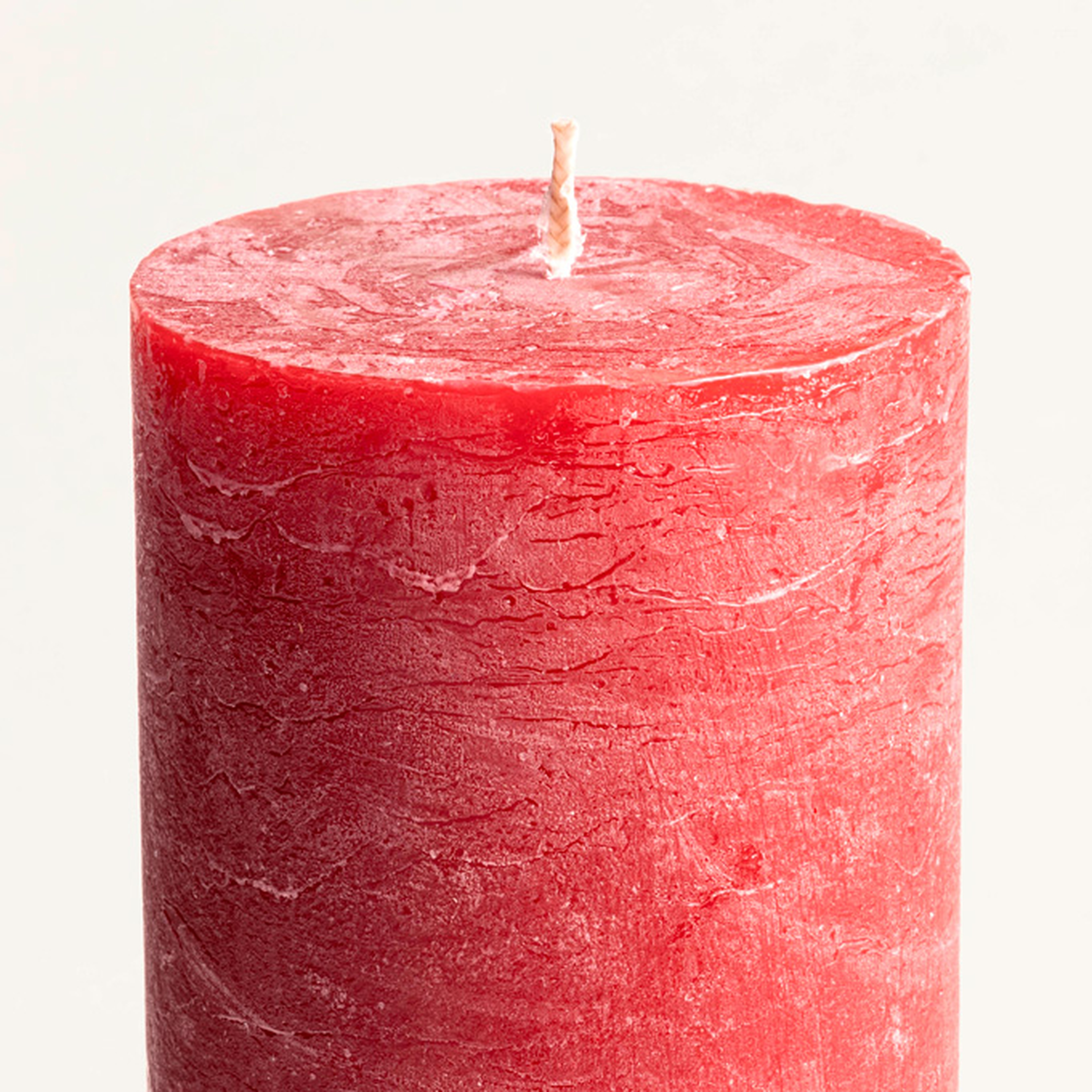 Deurne Parafın Mum 9x9x13 Cm Fuşya