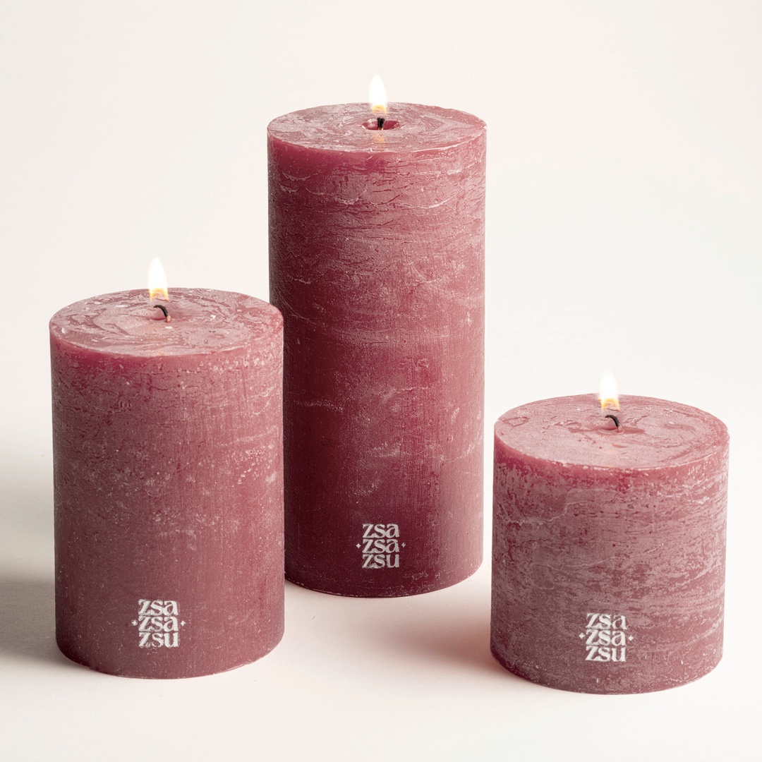 Deurne Parafın Mum 9x9x9 Cm Kıremıt