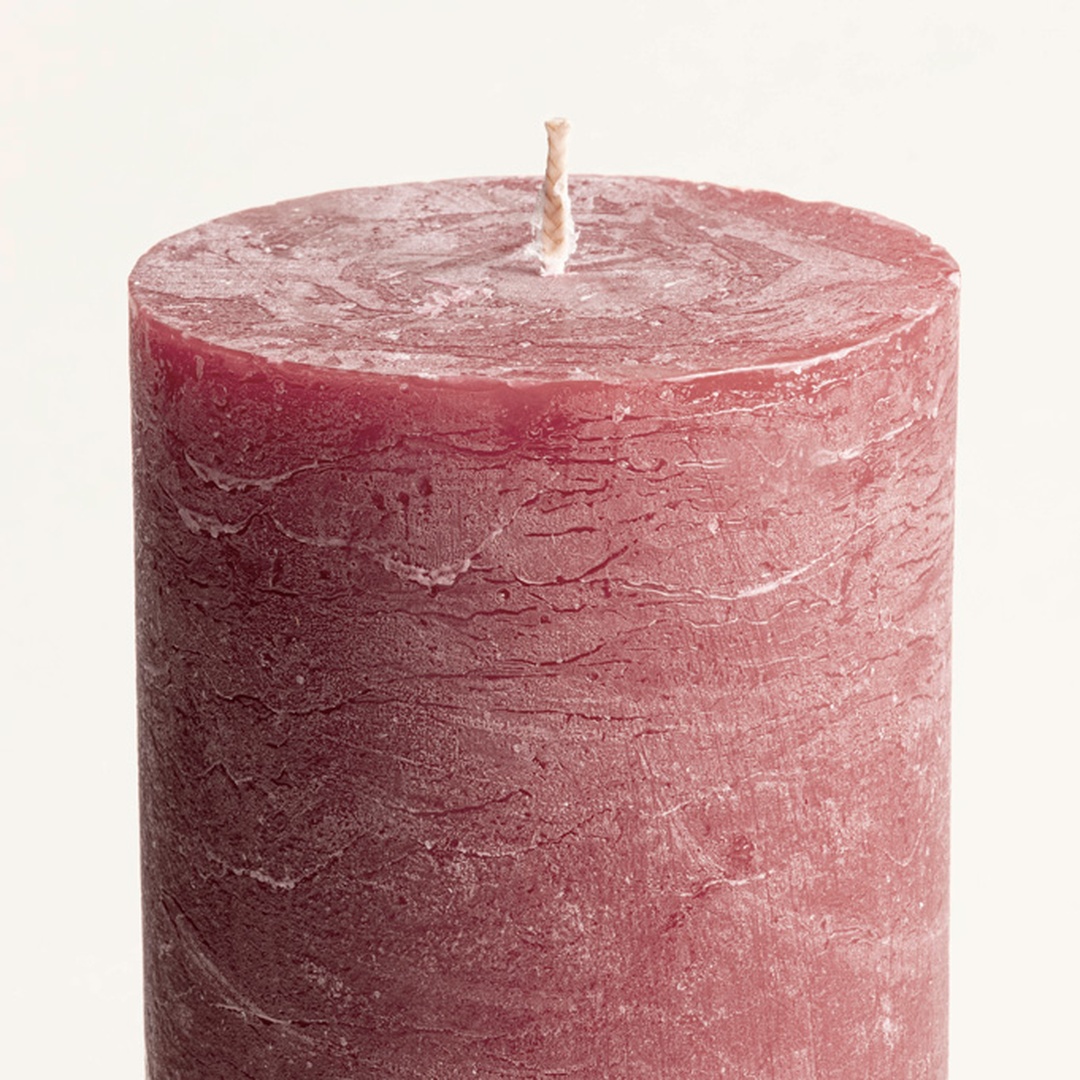 Deurne Parafın Mum 9x9x9 Cm Kıremıt