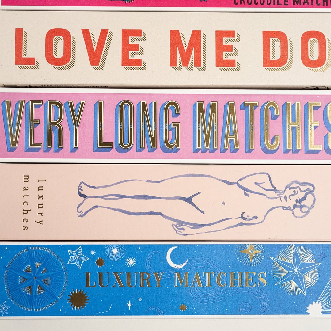 Starry Sky Ahşap Kibrit Hediyelik Eşya 6x29x3 Cm Renkli