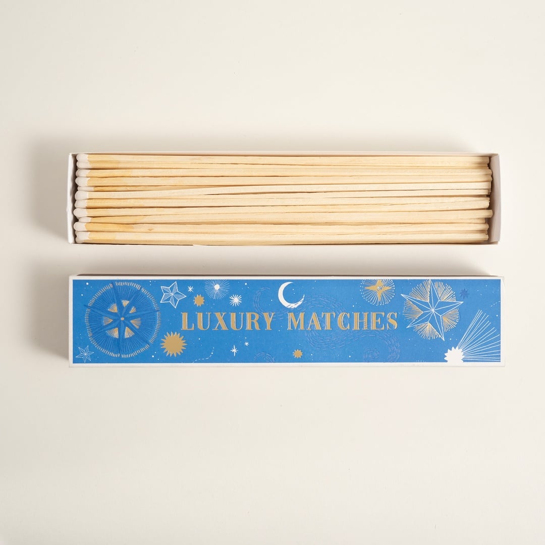 Starry Sky Ahşap Kibrit Hediyelik Eşya 6x29x3 Cm Renkli