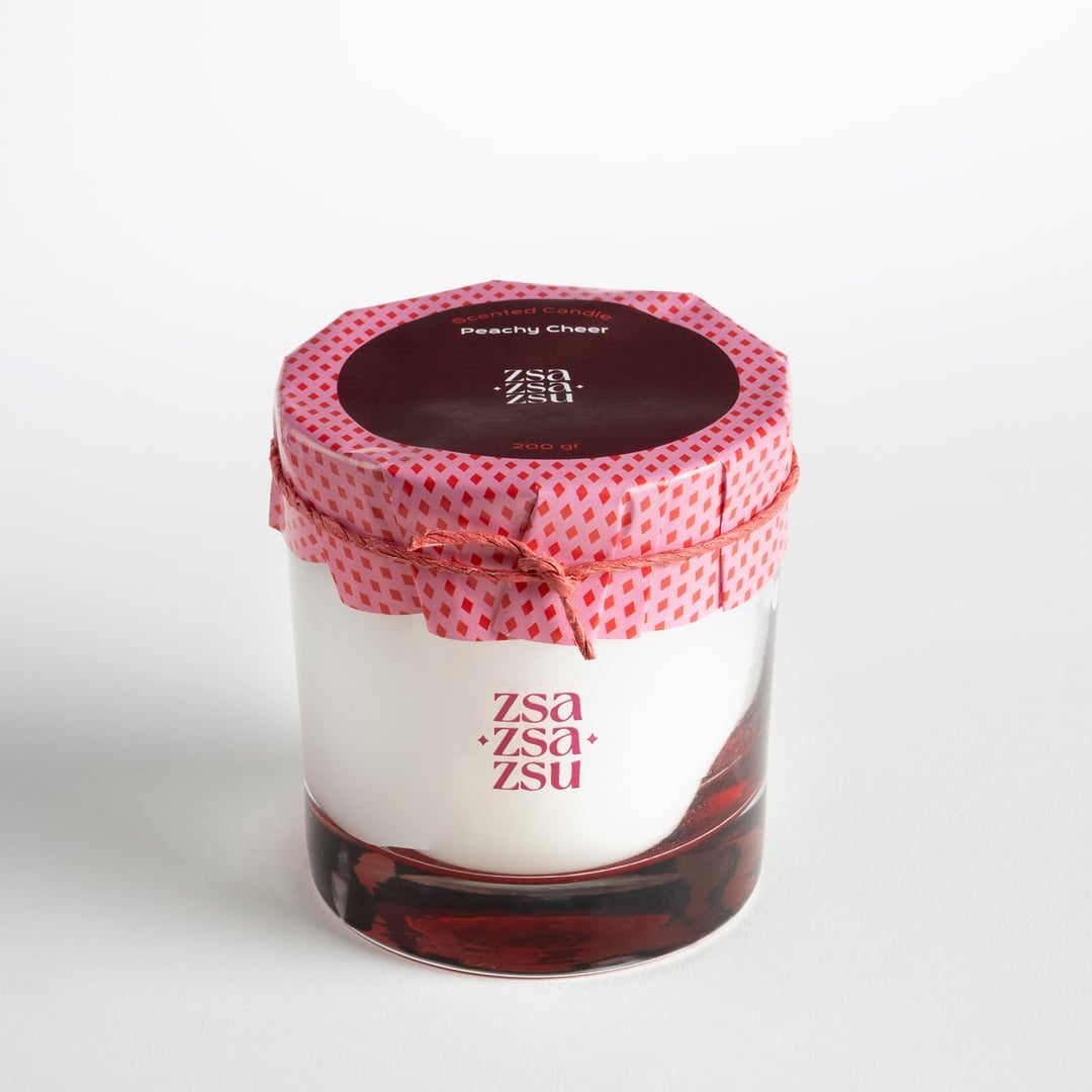 Parafın Kokulu Mum 200 Gr Peachy Cheer