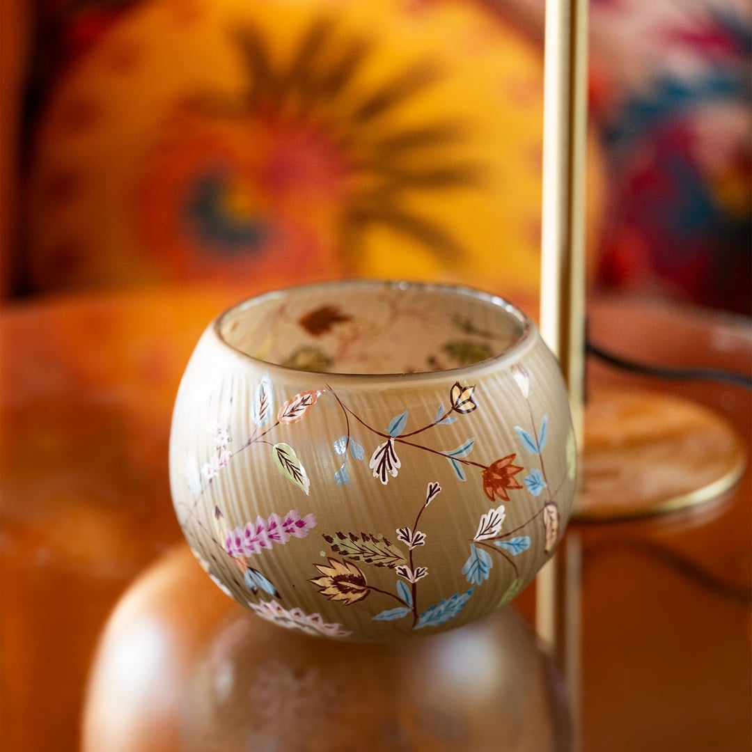 Aravalı Cam Dekoratif Kase 14x14x11 Cm Renkli