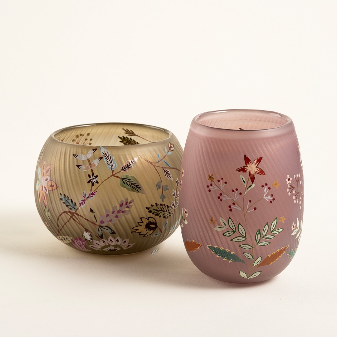 Aravalı Cam Dekoratif Kase 14x14x11 Cm Renkli