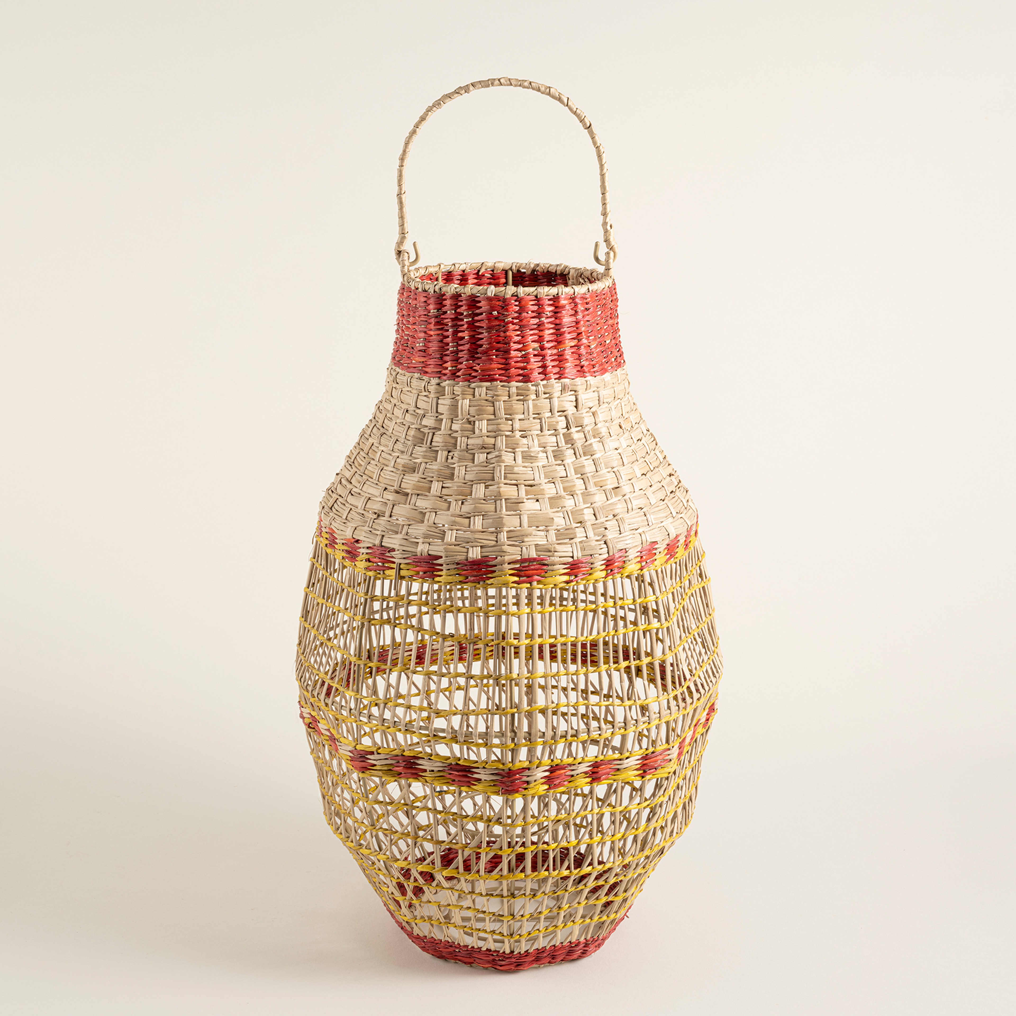 Tam Dao Deniz Çayırı - Cam - Metal Fener 30x30x47 Cm Renkli