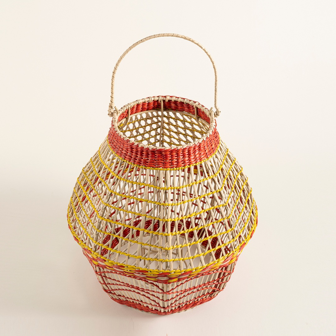 Tam Dao Deniz Çayırı - Cam - Metal Fener 40x40x40 Cm Renkli