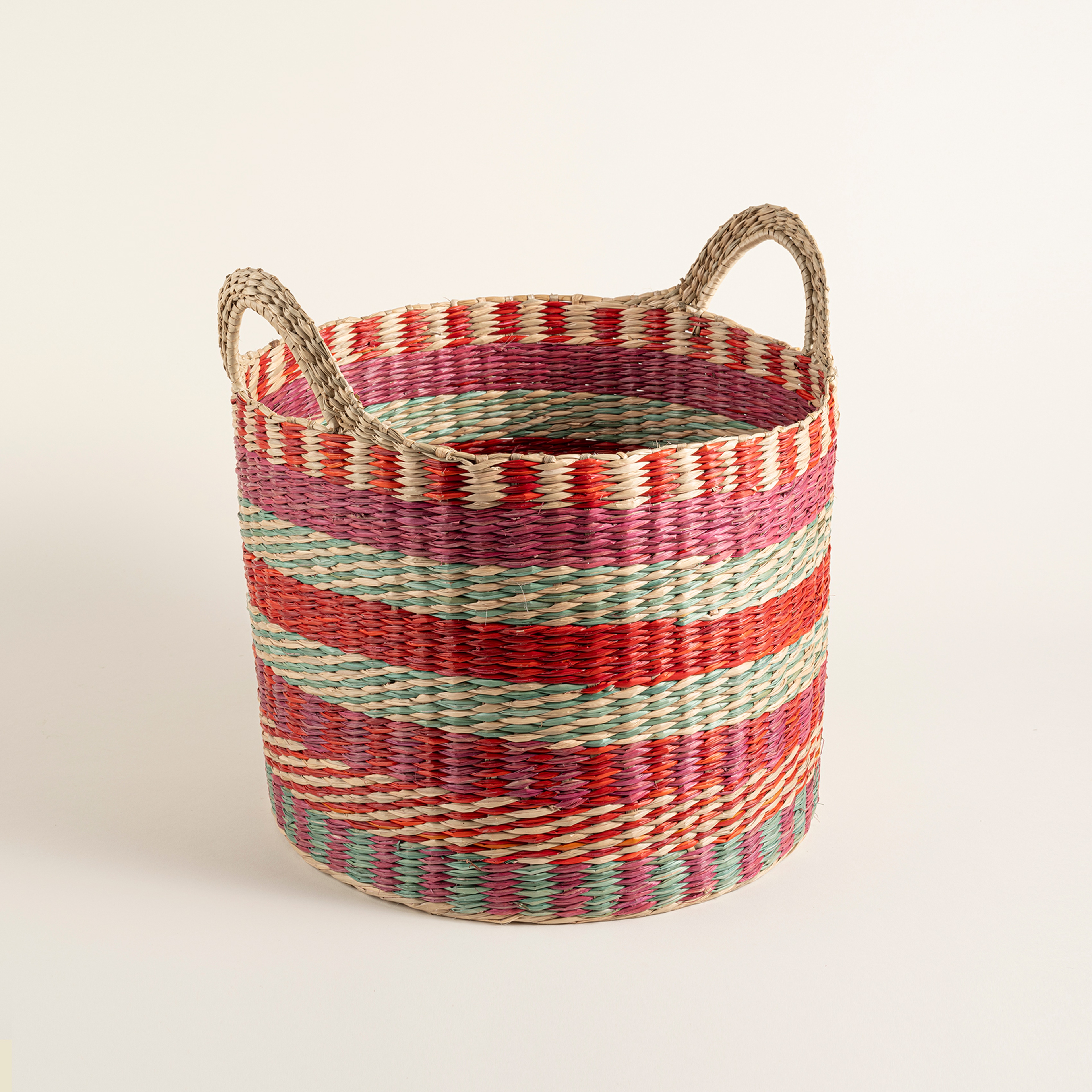 Tam Dao Deniz Çayırı Sepet 34x36 Cm Renkli