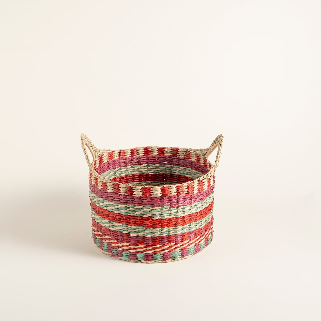 Tam Dao Deniz Çayırı Sepet 27x24 Cm Renkli