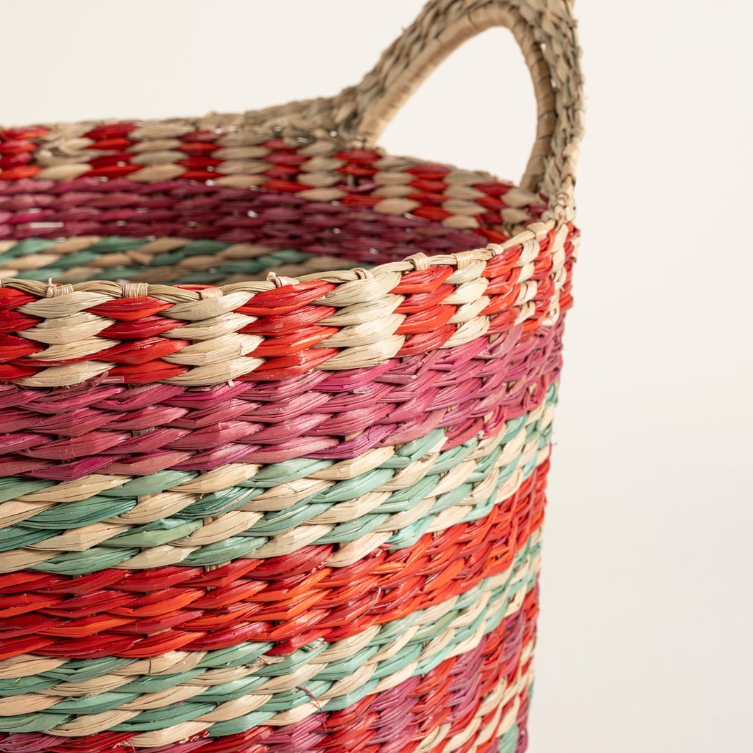 Tam Dao Deniz Çayırı Sepet 27x24 Cm Renkli