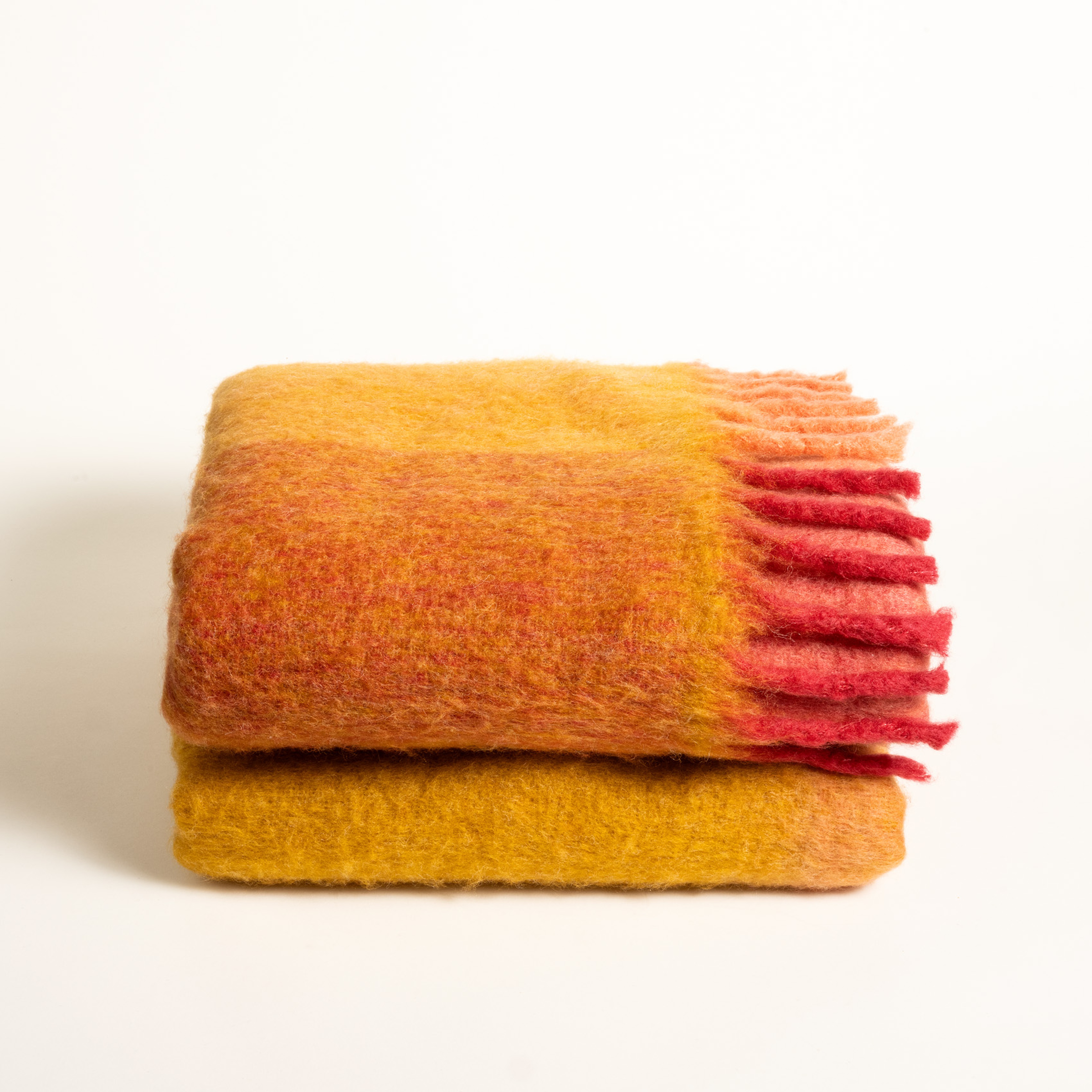 Ropar Saçaklı Ekoseli Akrilik Yün Akrilik Yün Koltuk Şalı 140x180 Cm Renkli