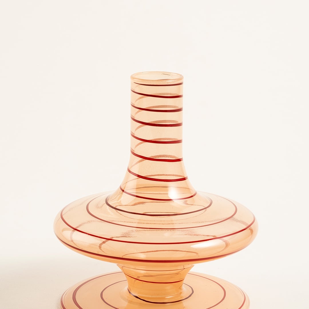 Aravalı Cam Şamdan 10x10x11.75 Cm Renkli