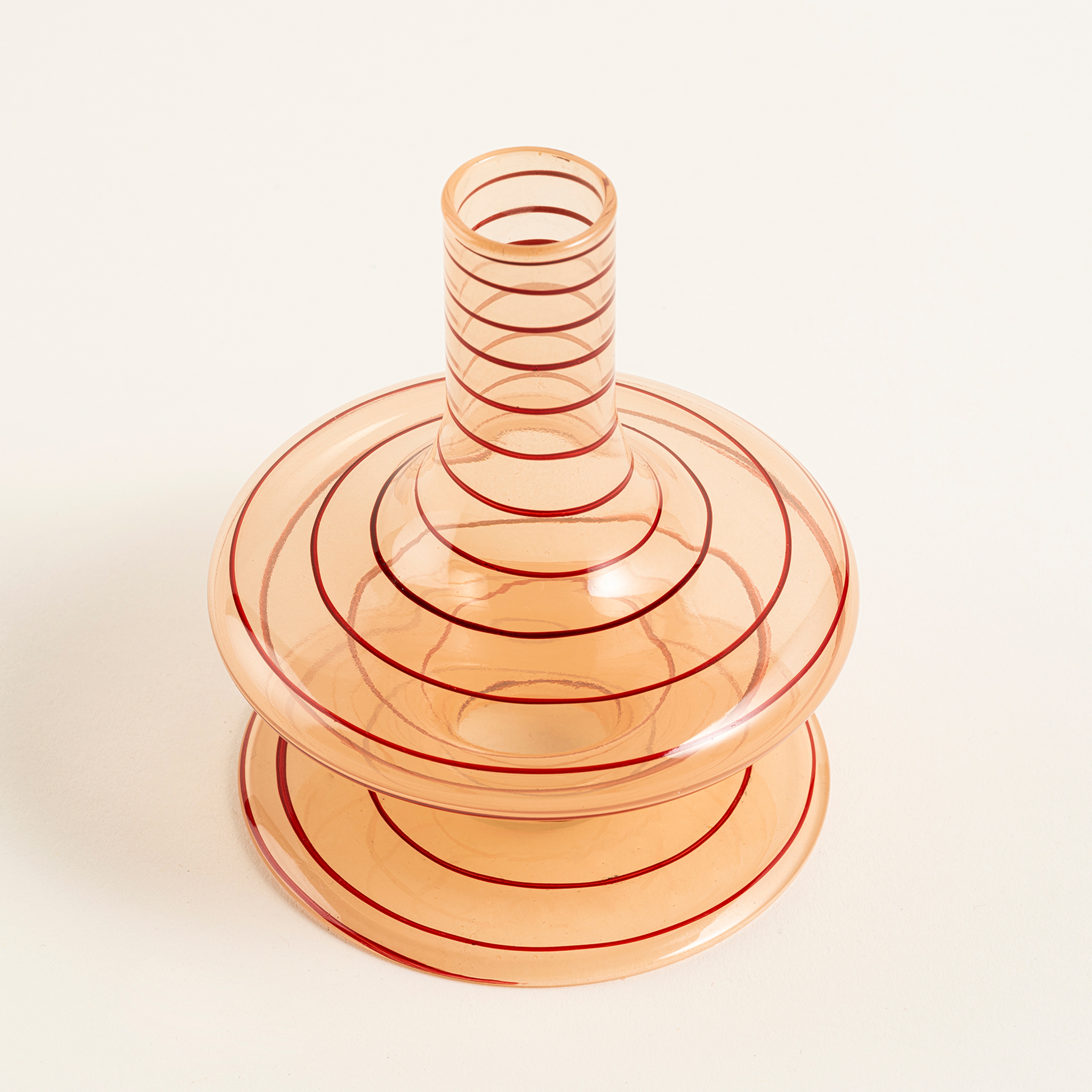 Aravalı Cam Şamdan 10x10x11.75 Cm Renkli