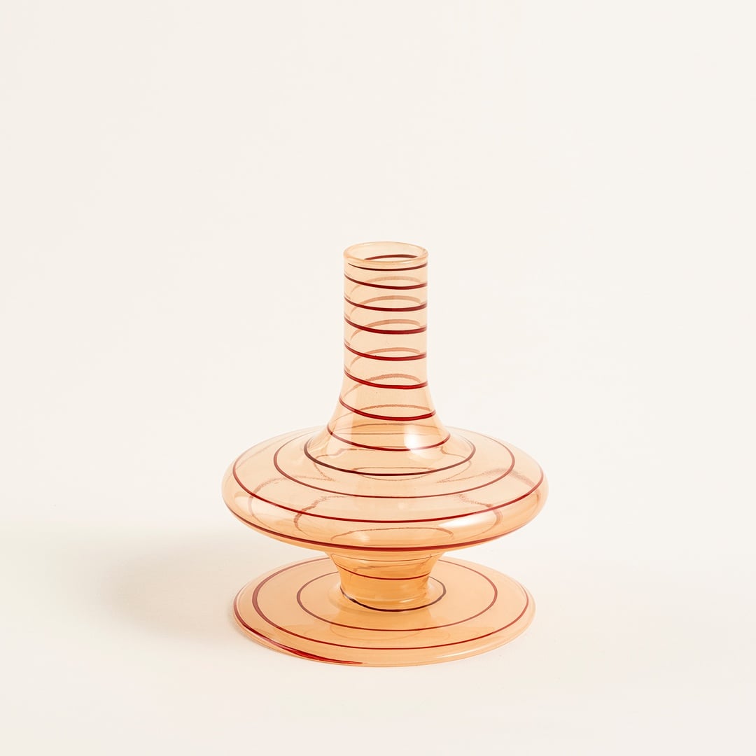 Aravalı Cam Şamdan 10x10x11.75 Cm Renkli