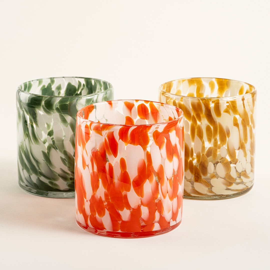 Macau Cam Vazo 11x11 Cm Yeşil