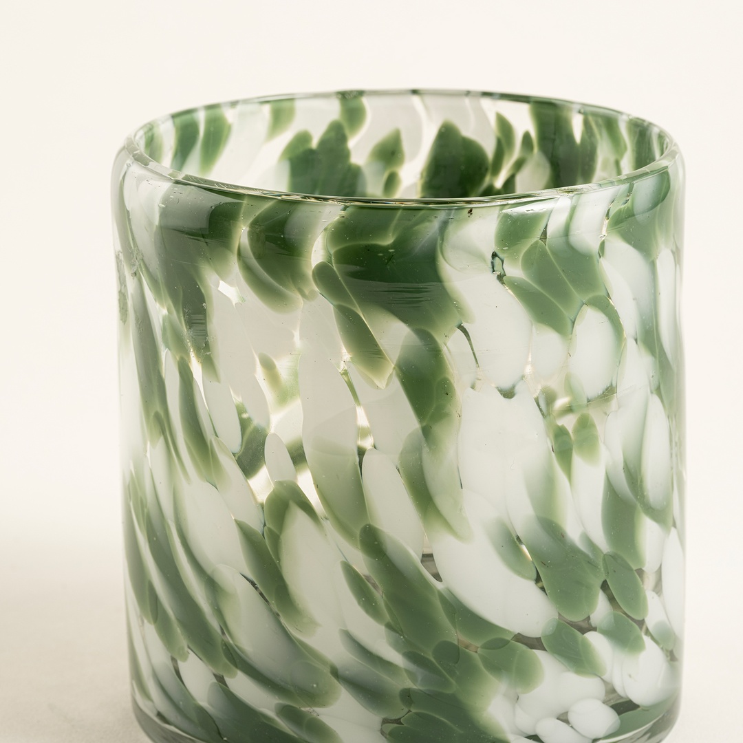 Macau Cam Vazo 11x11 Cm Yeşil