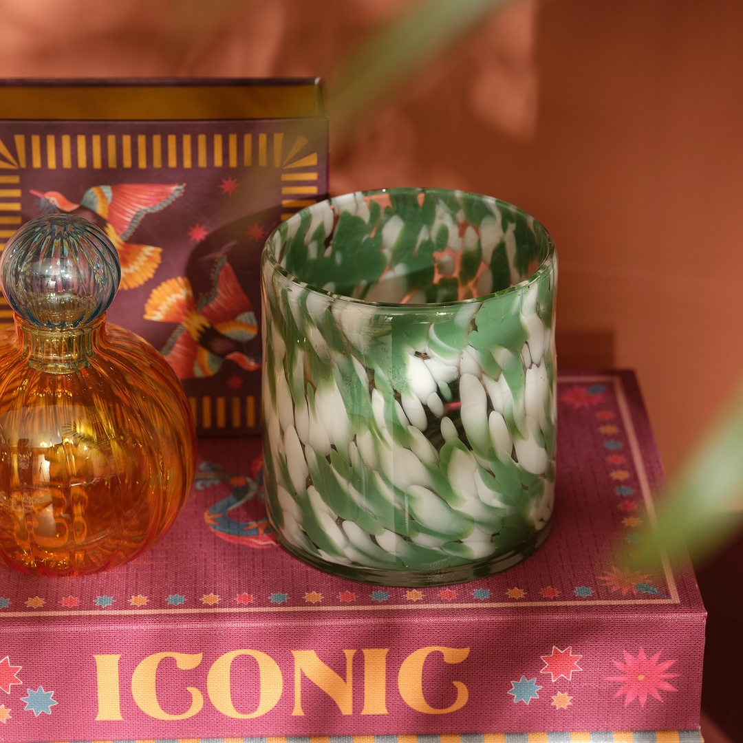 Macau Cam Vazo 11x11 Cm Yeşil