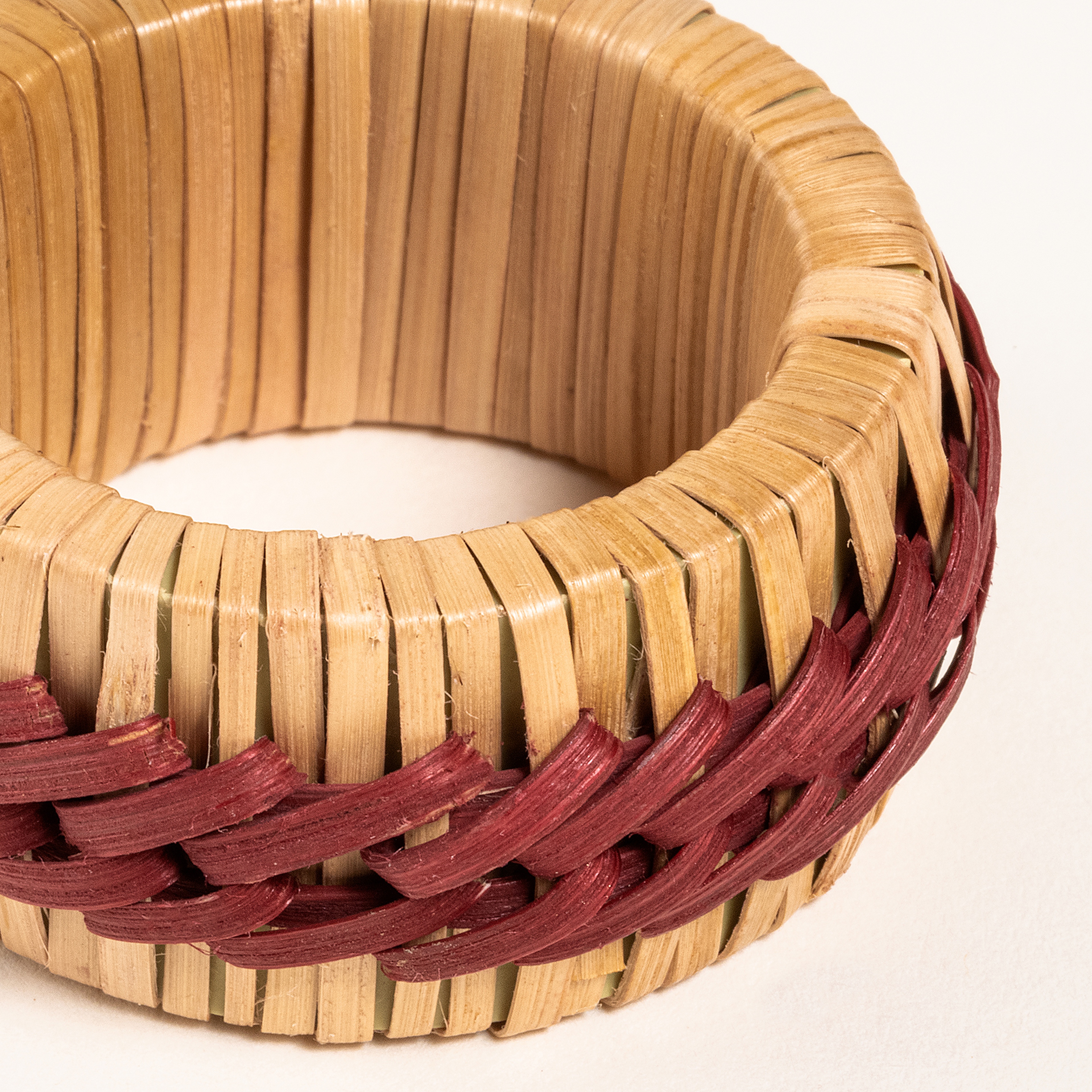 Lotus Bambu Peçete Halkası 5 Cm Bordo