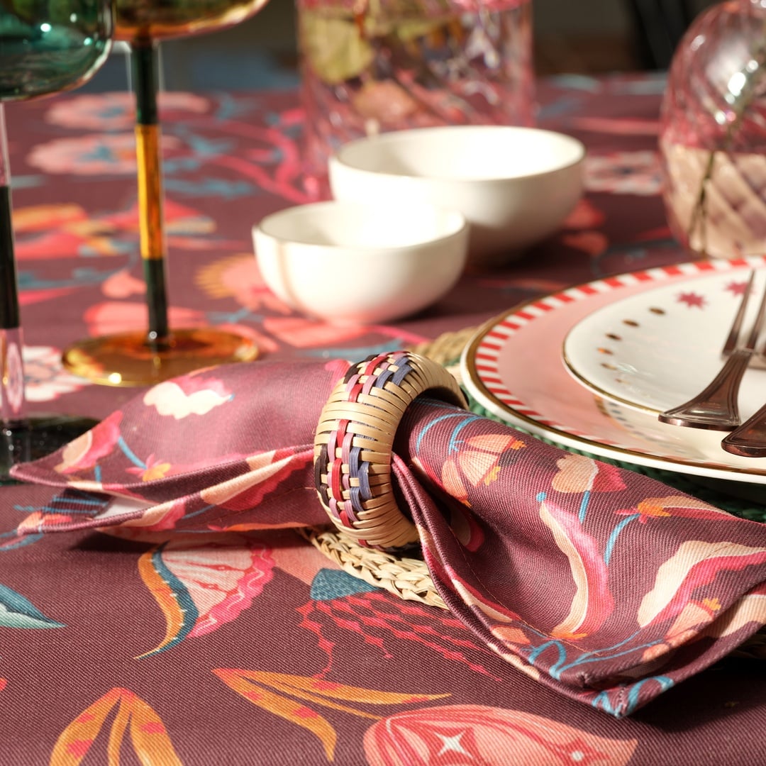 Lotus Bambu Peçete Halkası 5 Cm Renkli