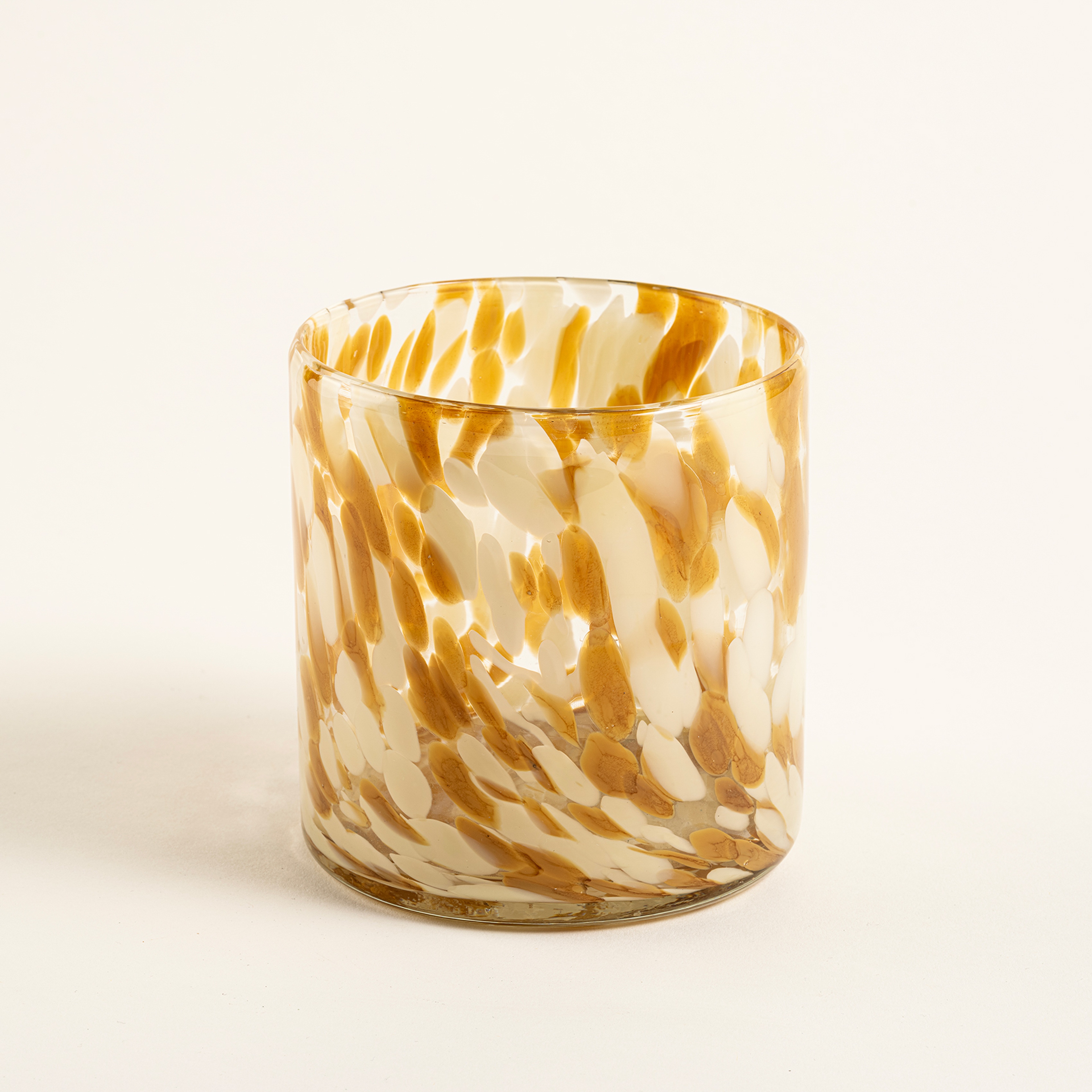 Macau Cam Vazo 11x11 Cm Sarı