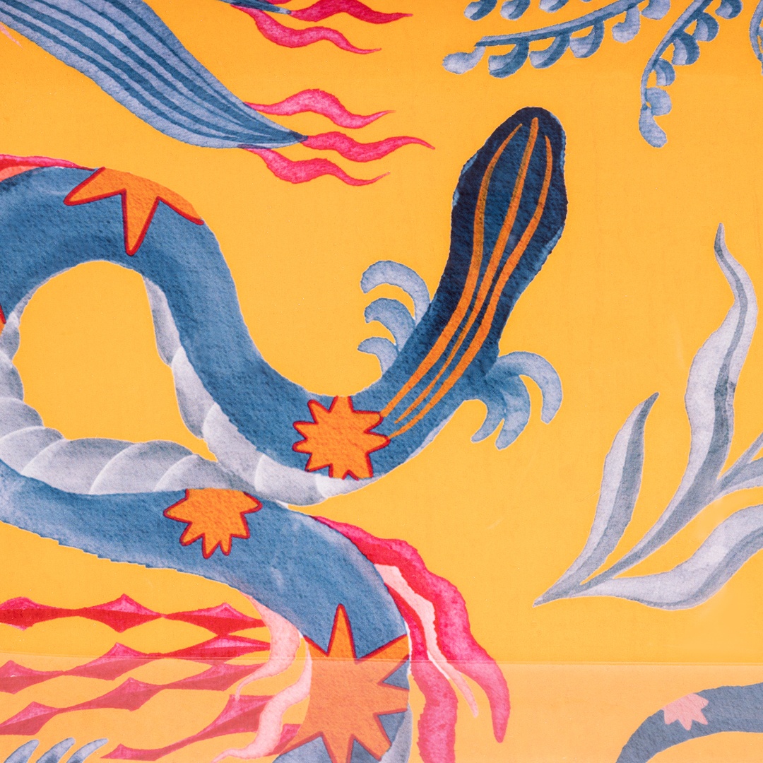 Nanpur Metal Dekoratif Tepsi 42x15x2 Cm Sarı