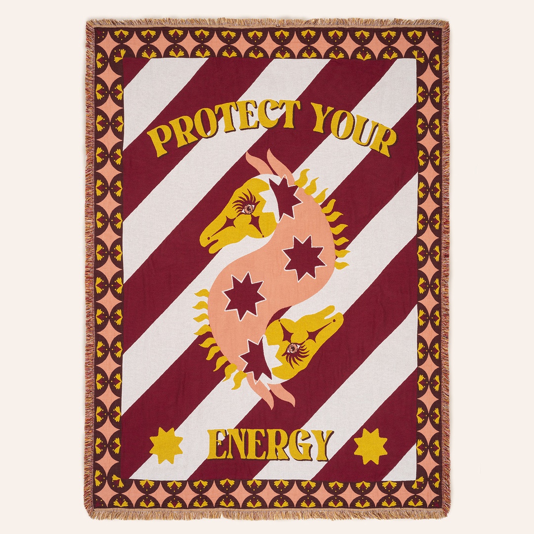 Novelas Saçaklı Jakarlı Pamuk %100 Pamuk Koltuk Şalı 137x180 Cm Pembe - Fuşya